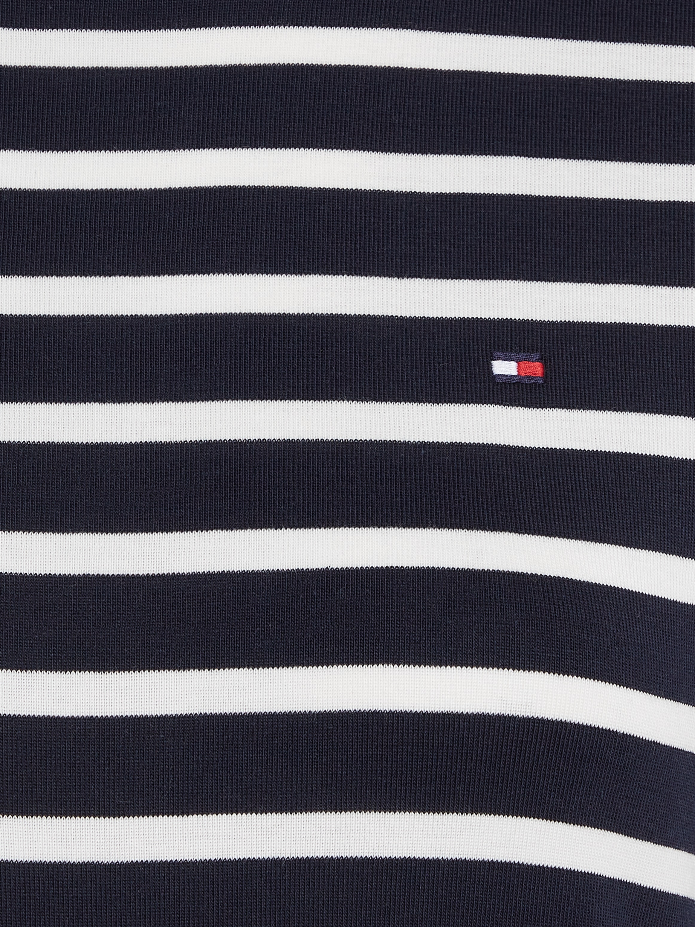 Tommy Hilfiger Shirtkleid »NEW CODY STR SLIM SHORT DRS SS«, mit allover Streifendessin, Logo-Flag