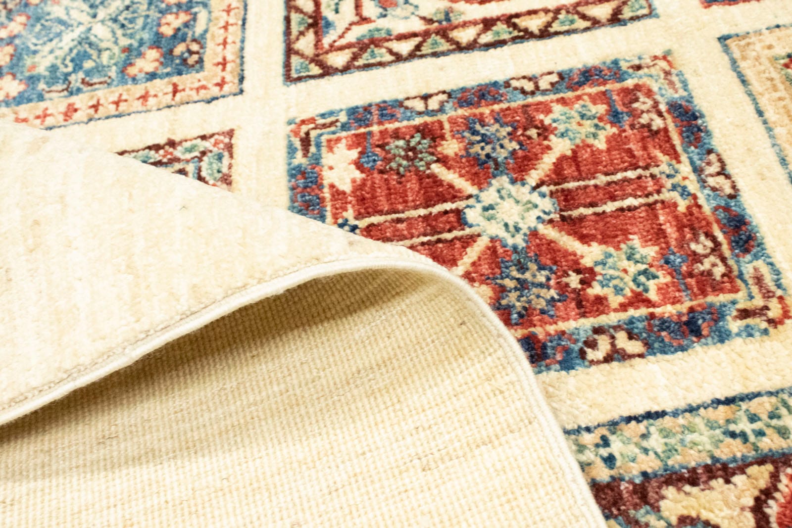 morgenland Wollteppich »Gabbeh Teppich handgeknüpft rechteckig, handgeknüpft bestellen beige«, und schnell bequem