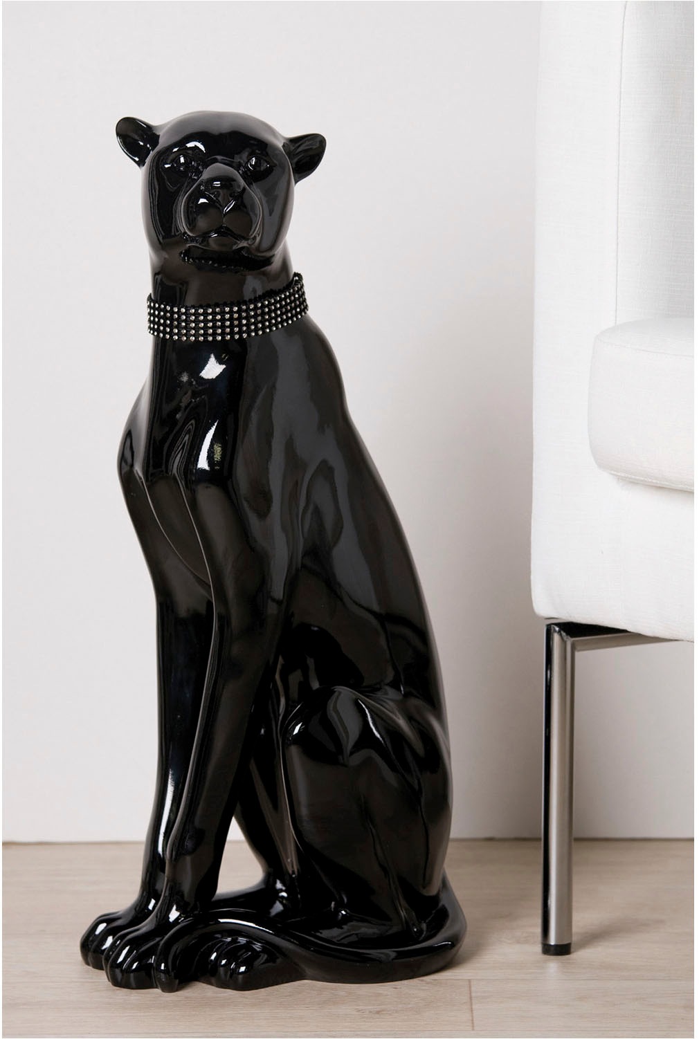 Casablanca by Gilde Tierfigur »Figur Panther schwarz H. 60 cm« günstig online kaufen