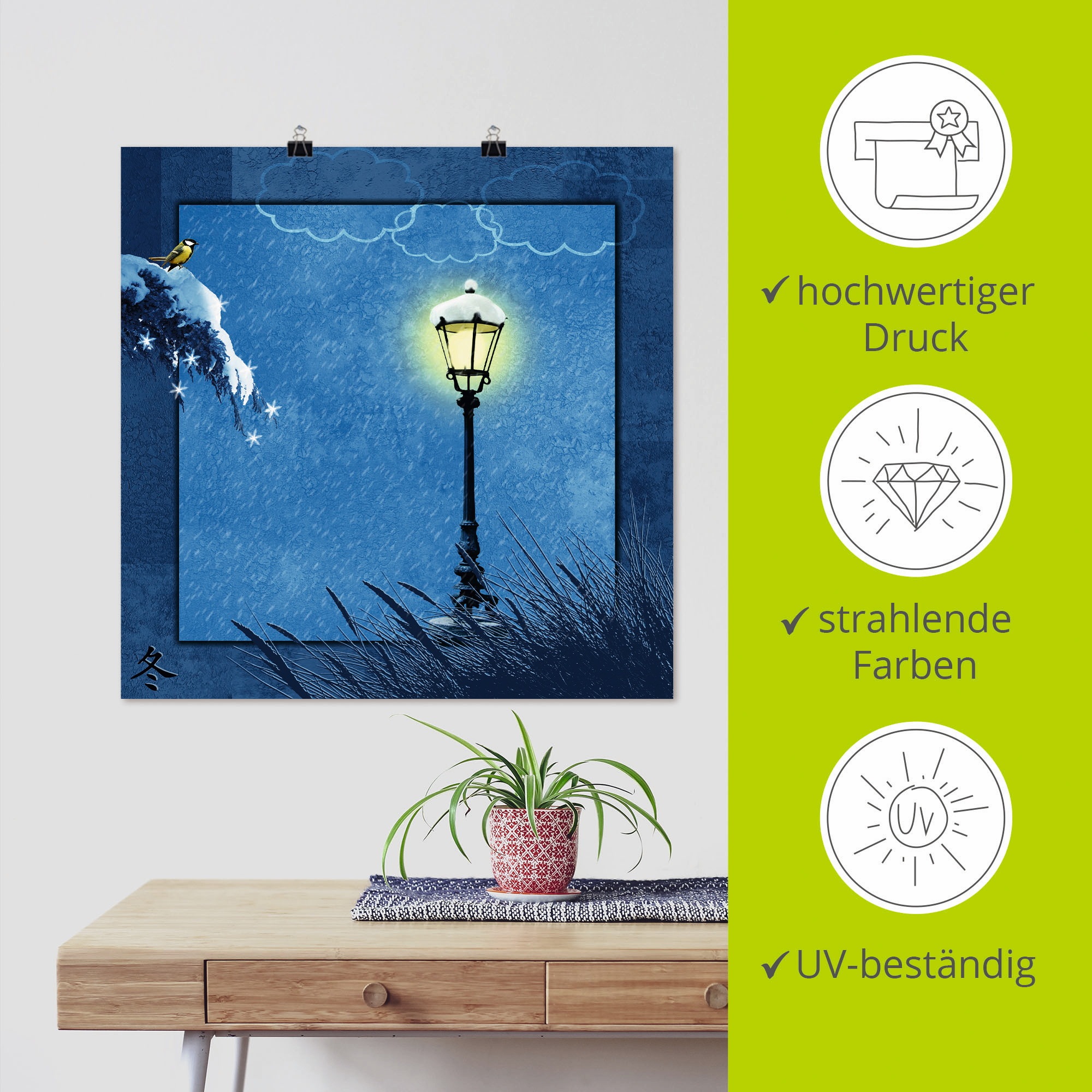 Artland Wandbild »Serie vier Jahreszeiten IV«, Vier Jahreszeiten, (1 St.), als Leinwandbild, Poster in verschied. Größen