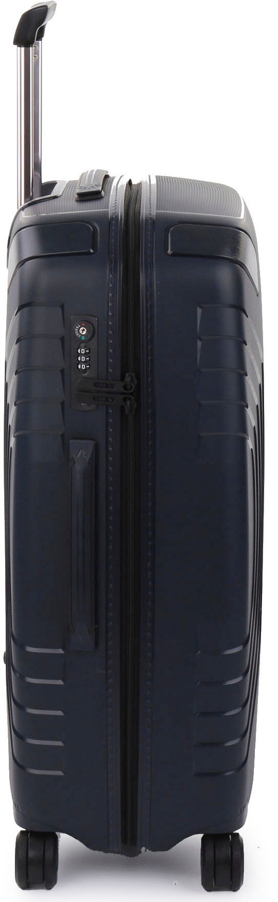 RONCATO Hartschalen-Trolley »Ypsilon 4.0, 69 cm, dunkelblau«, 4 Rollen, Hartschalen-Koffer Reisegepäck mit Volumenerweiterung und TSA Schloss