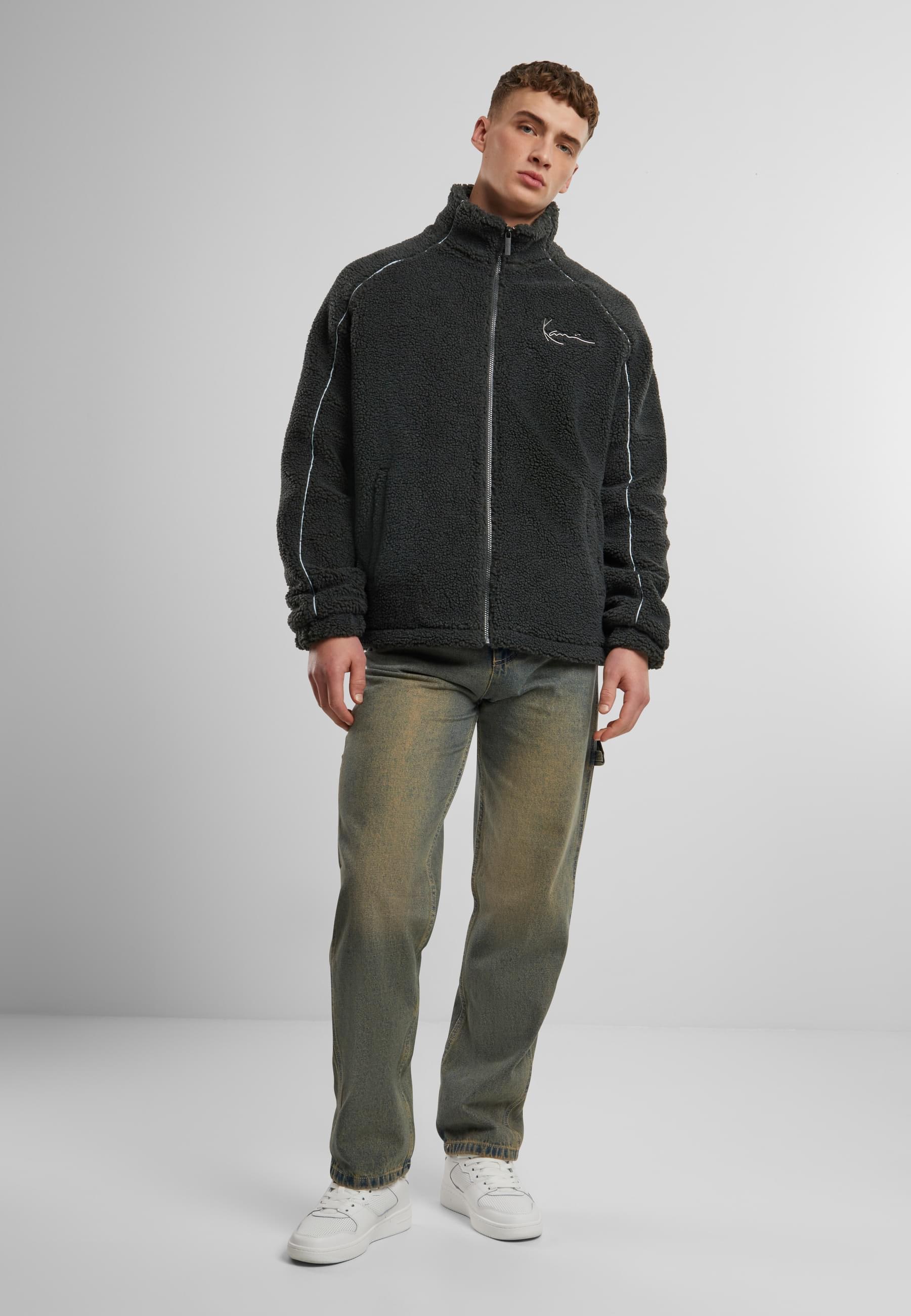 Karl Kani Allwetterjacke »Karl Kani Karl Kani Metal Signature Teddy Jacket« 1 Stk. tlg. mit Kapuze