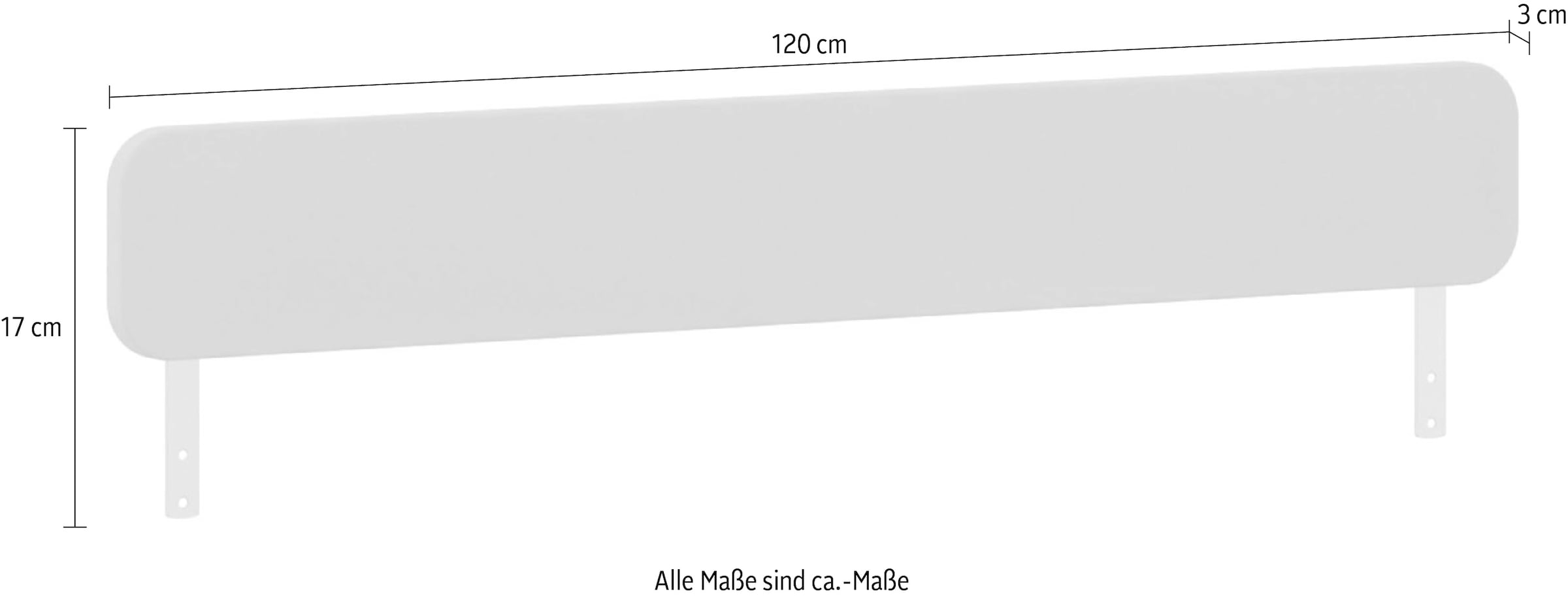 YUNY by PAIDI Umbauseiten »HAZEL in Beige, zusätzlicher Rausfallschutz« vordere Absturzsicherung zum Kinderbett