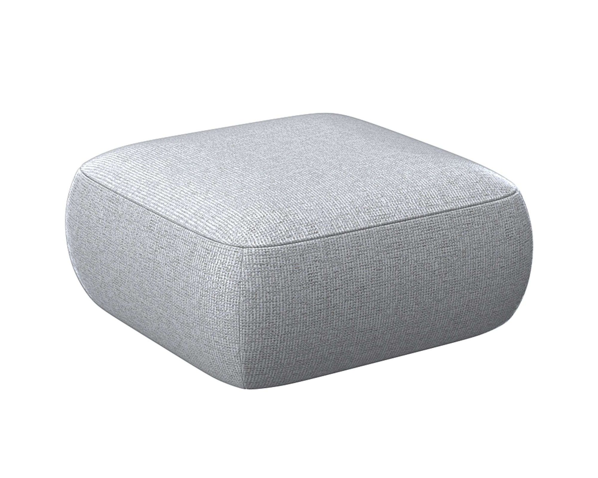FLEXLUX Pouf »Torino, rund, bodennah, Sitzhocker, Polsterhocker«, Modernes, organisches Hocker-Design, Kaltschaum, Wellenunterfederung