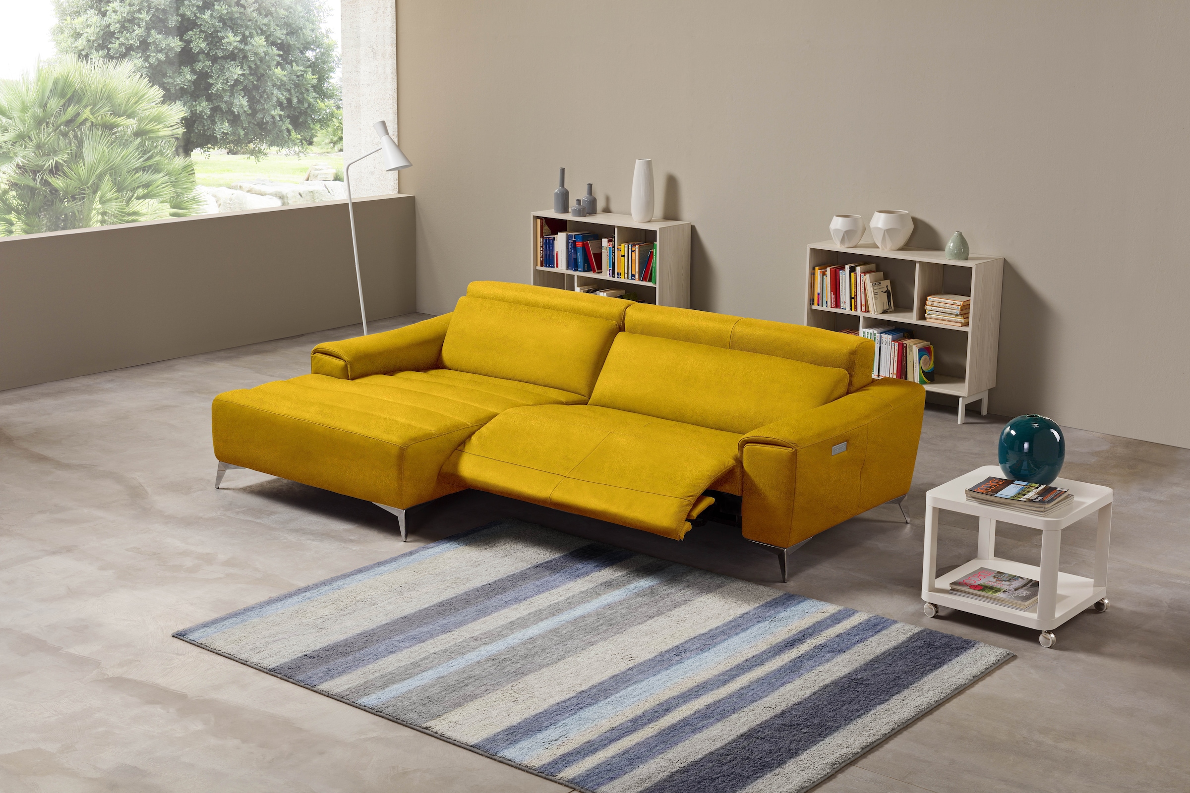 Egoitaliano Ecksofa »Suzette, Designsofa mit hohem Sitzkomfort«, mit Recami günstig online kaufen