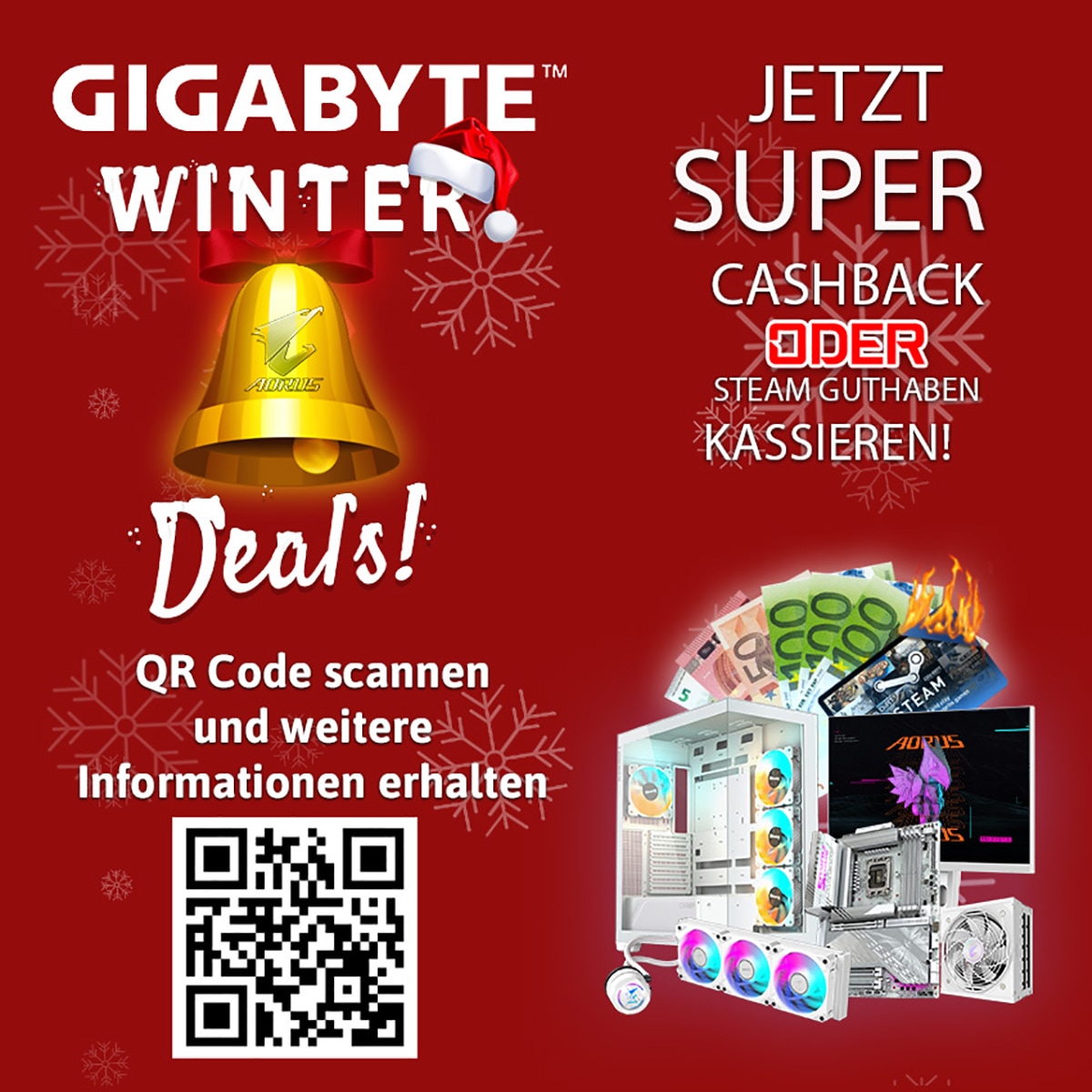 Gigabyte Gaming-Monitor »M32U AE«, 80,01 cm/31,5 Zoll, 3840 x 2160 px, 4K Ultra HD, 1 ms Reaktionszeit, 144 Hz
