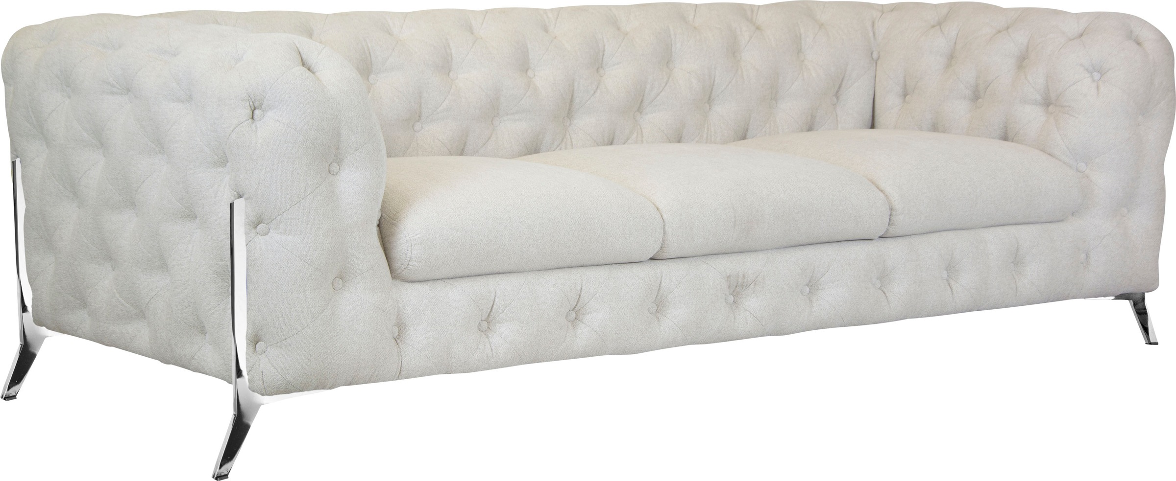 Leonique Chesterfield-Sofa »Amaury«, aufwändige Knopfheftung, moderne Chesterfield Optik, Fußfarbe wählbar