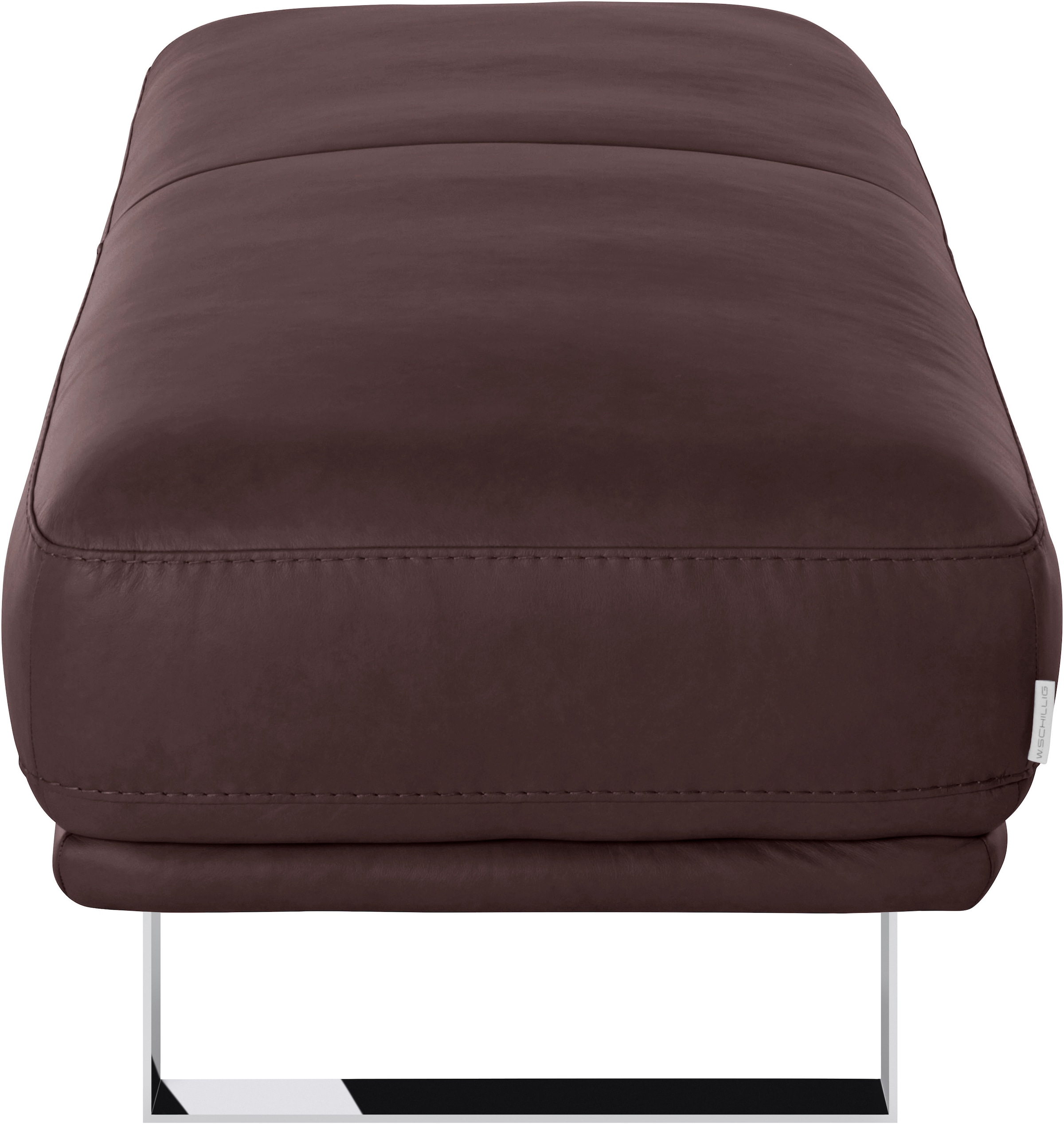 W.SCHILLIG Hocker »montanaa«, mit Metallkufen in Chrom glänzend, Breite 141 cm