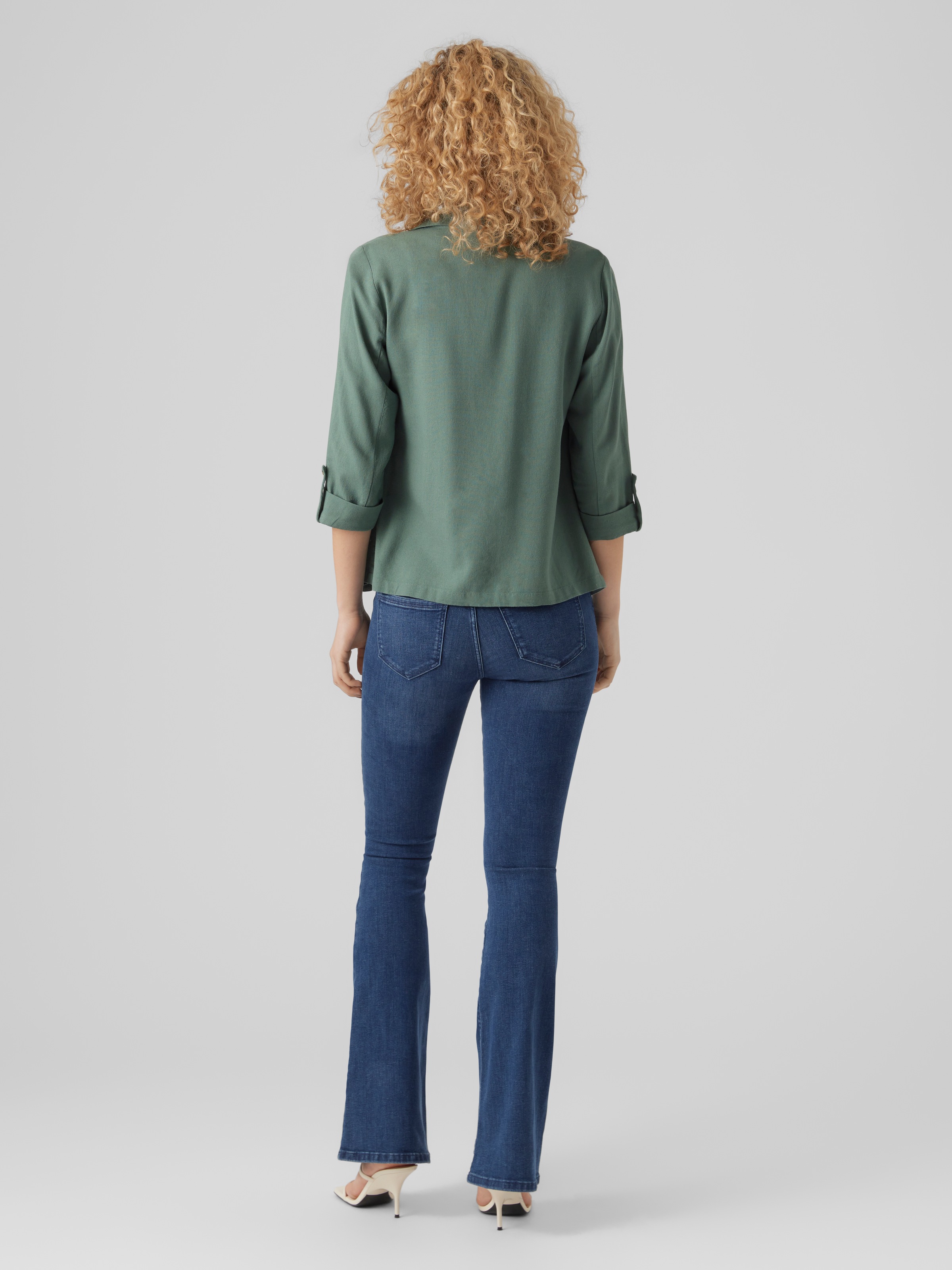Vero Moda Kurzblazer »VMJESMILO 3/4 LOOSE BLAZER WVN NOOS«, mit Leinen