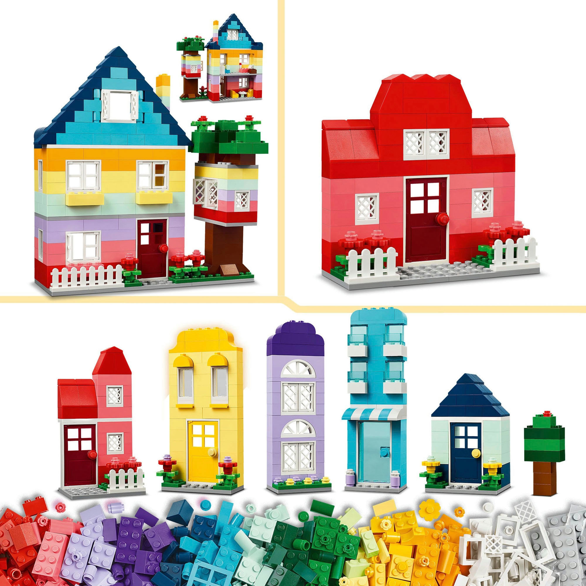 LEGO® Konstruktionsspielsteine »Kreative Häuser (11035), LEGO Classic«, (850 St.), Made in Europe