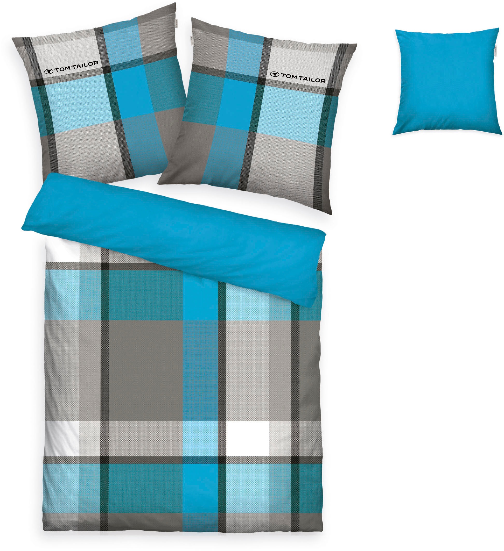 TOM TAILOR HOME Bettwäsche »Lenny in Gr. 135x200 oder 155x220 cm«, mit GRAT günstig online kaufen