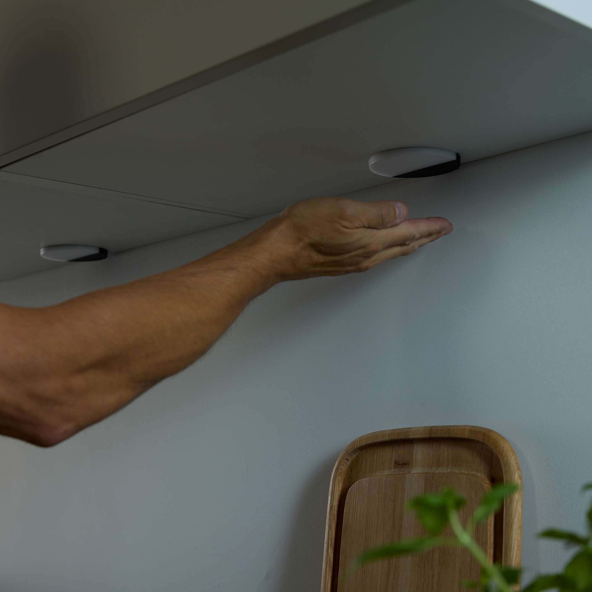 Loevschall Unterschrankleuchte »Polaris Set in versch. Varianten, Unterbauleuchte, Unterschrankleuchte« LED-Modul Warmweiß Bewegungsmelder, LED integriert, Warmweiß, eingebaute Sensorfunktion