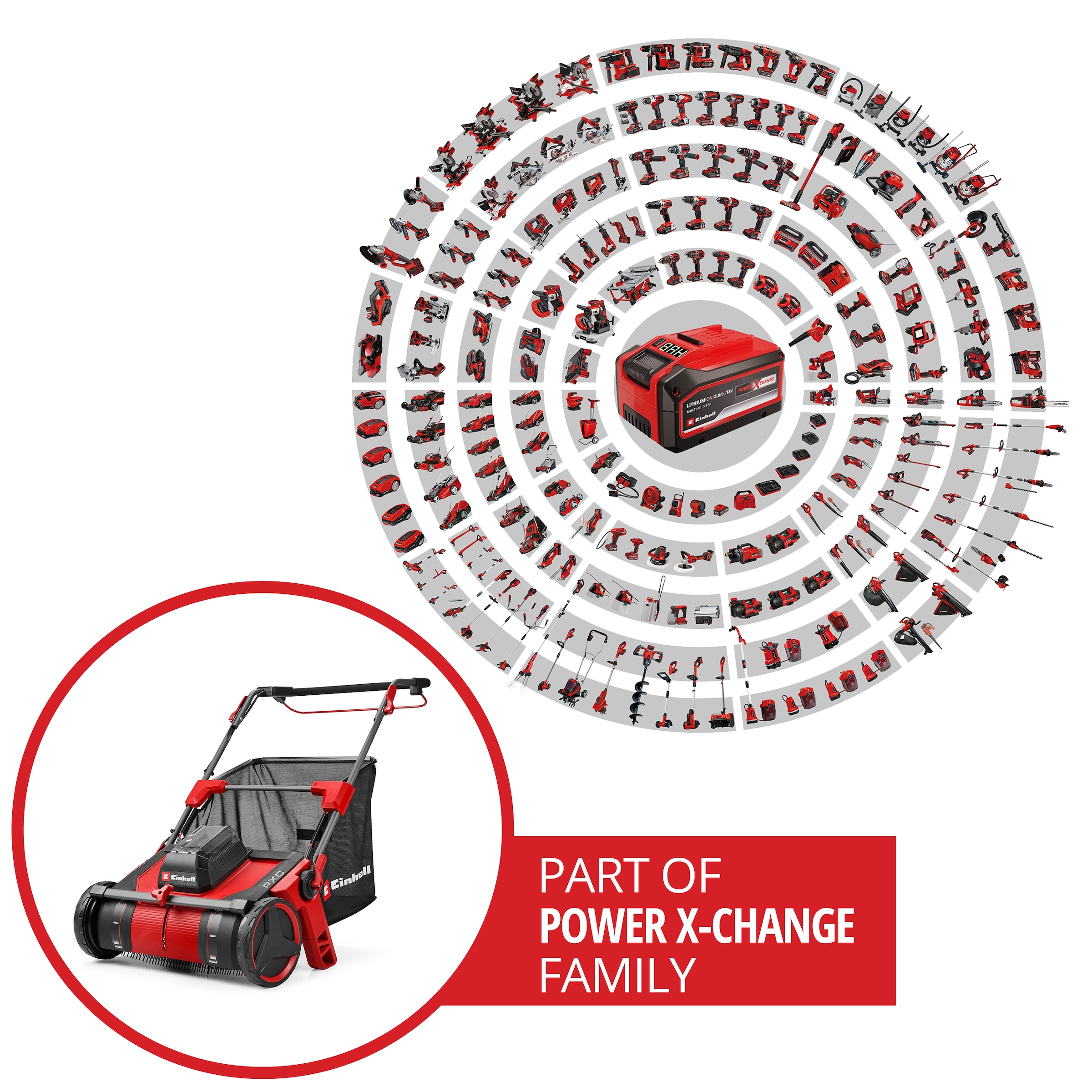 Einhell Laubsammler »GE-GC 18/55 Li E-Solo« 1 Stk. tlg. ohne Akku und Ladegerät