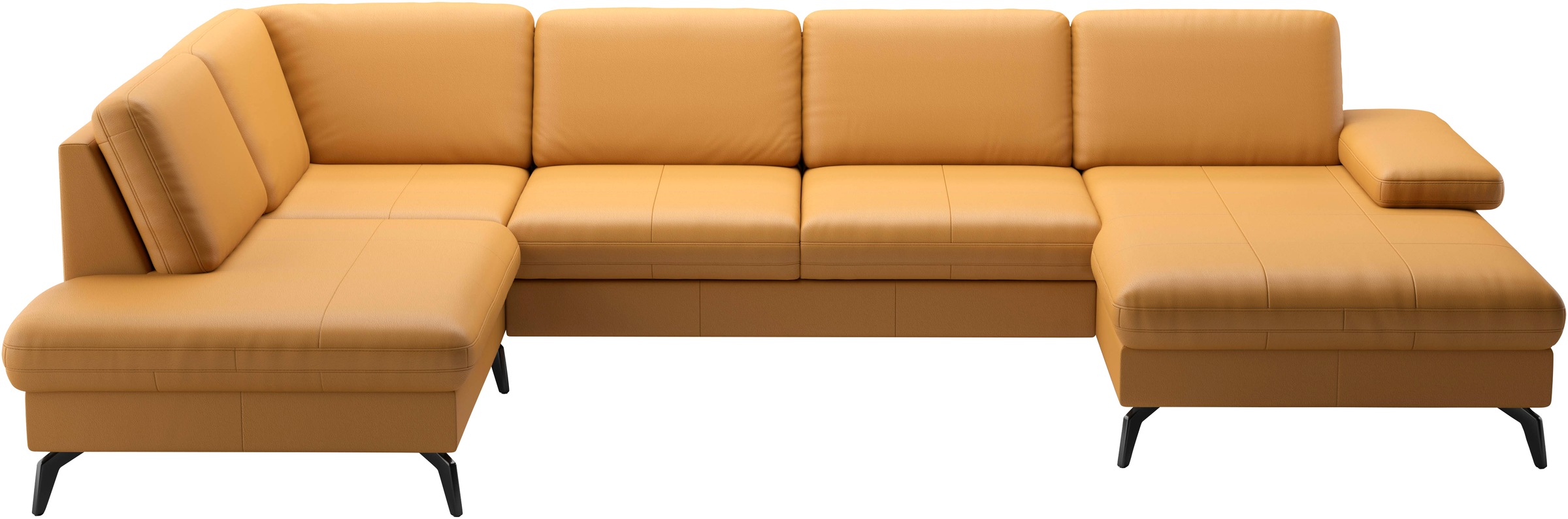 sit&more Wohnlandschaft »Morris U-Form, inkl. Sitztiefenverstellung«, wahlweise mit Armteilverstellung, Bettfunktion & Bettkasten