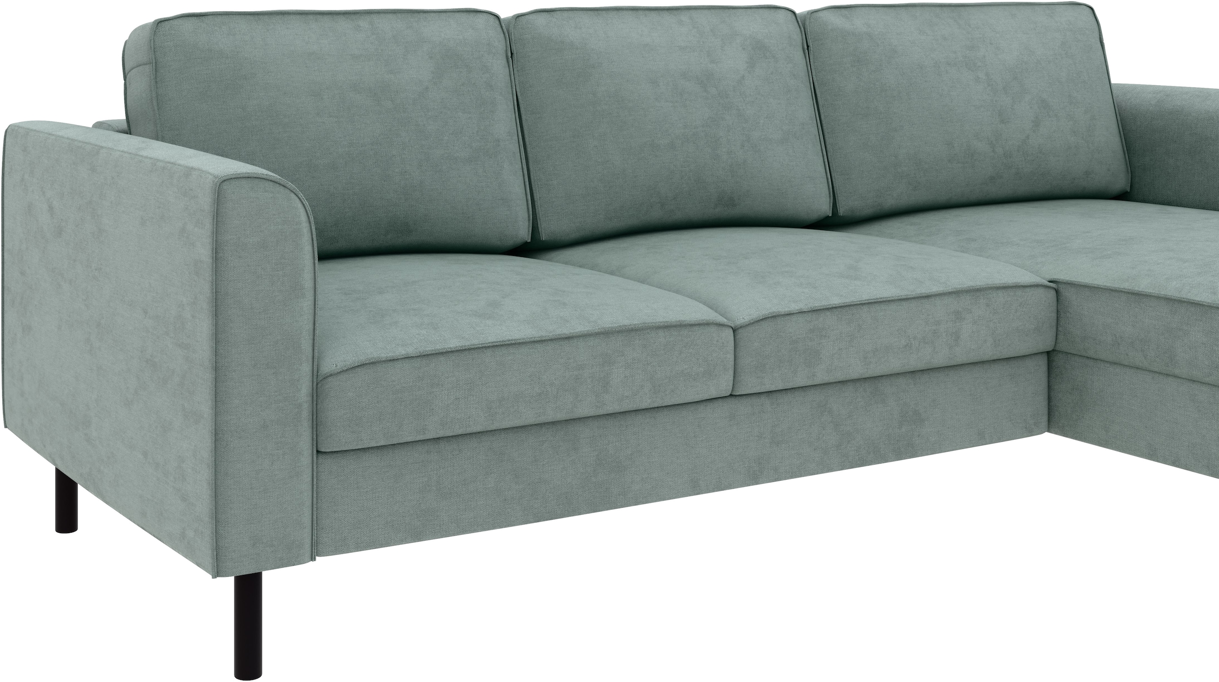 Home affaire Ecksofa »Booster Couch wahlweise mit Schlaffunktion und Bettkasten-auch in Cord«, Recamiere beidseitig montierbar, Sofa in L-Form, 232 cm