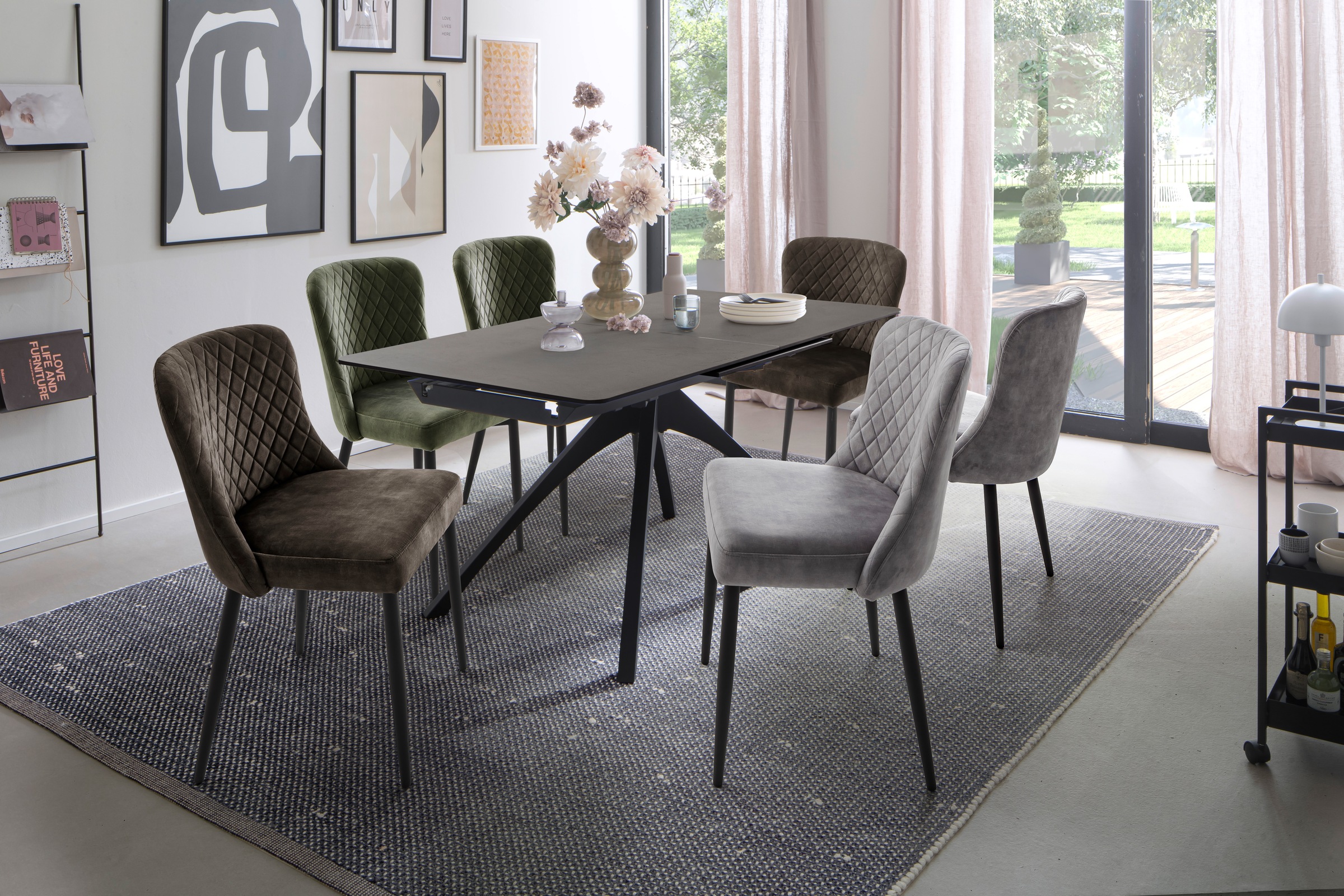 MCA furniture Esstisch »CERRITO Auszugtisch 160-220 cm - marmoriert«, (1 St günstig online kaufen