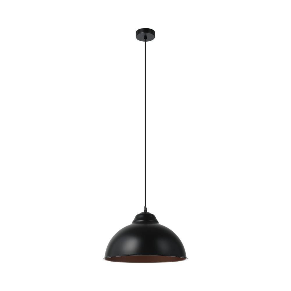 EGLO Hängeleuchte »TRURO 2 Hängelampe, Esstischlampe, Stahl, schwarz, kupfer, E27«, 1 flammig, Leuchtmittel E27 | ohne Leuchtmittel, Wohnzimmerlampe, 1 flammig, Vintage, Industrial, Retro, 110x37cm