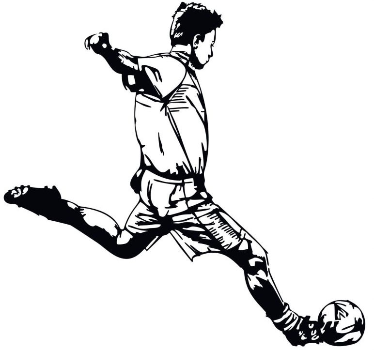 Wall-Art Wandtattoo »Fußball Aufkleber Raten 03«, (1 bestellen St.) auf Kicker