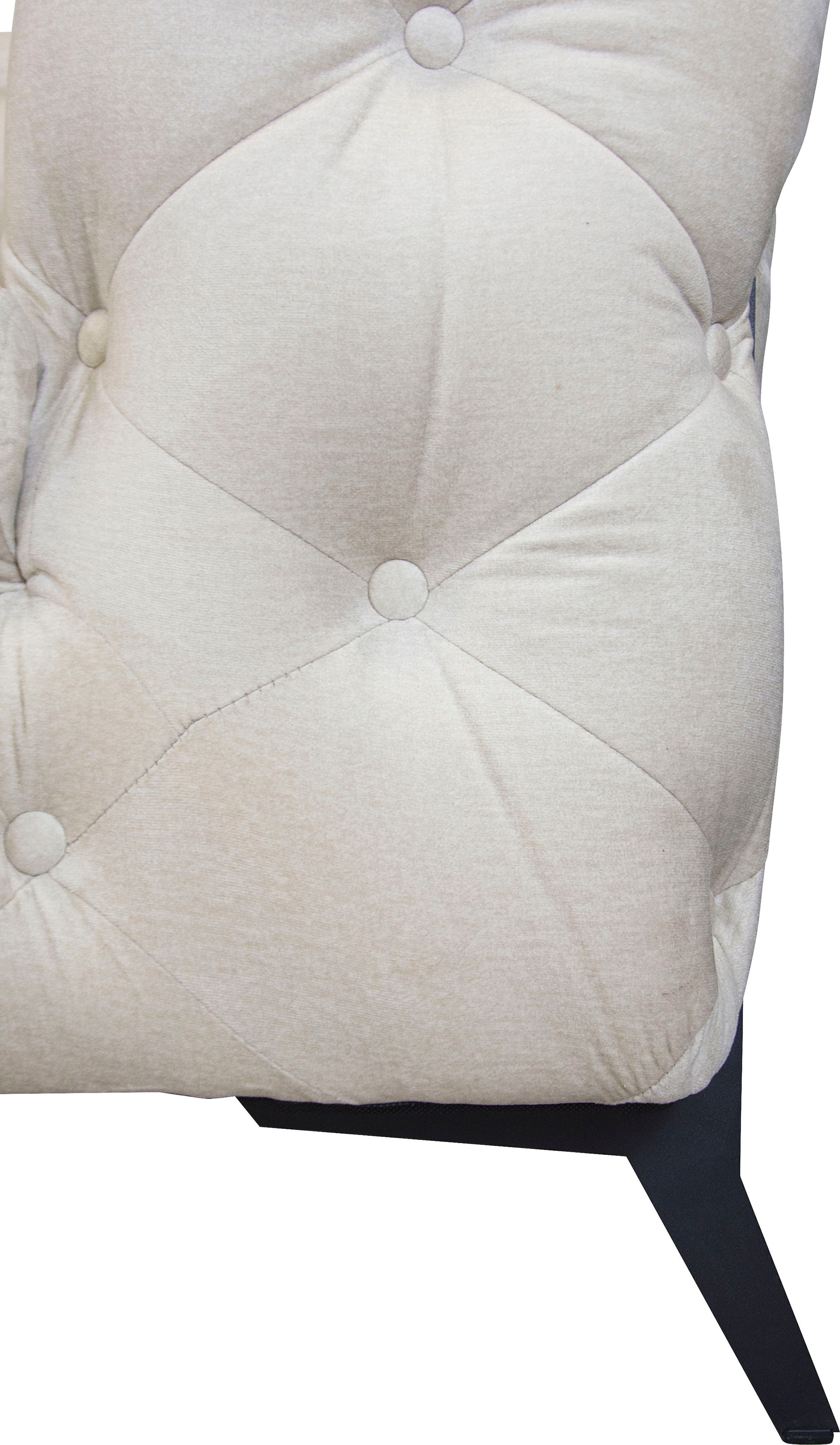 Leonique Chesterfield-Sofa »Amaury L-Form«, Chesterfield-Optik, Breite/Tiefe je 262 cm, Fußfarbe wählbar