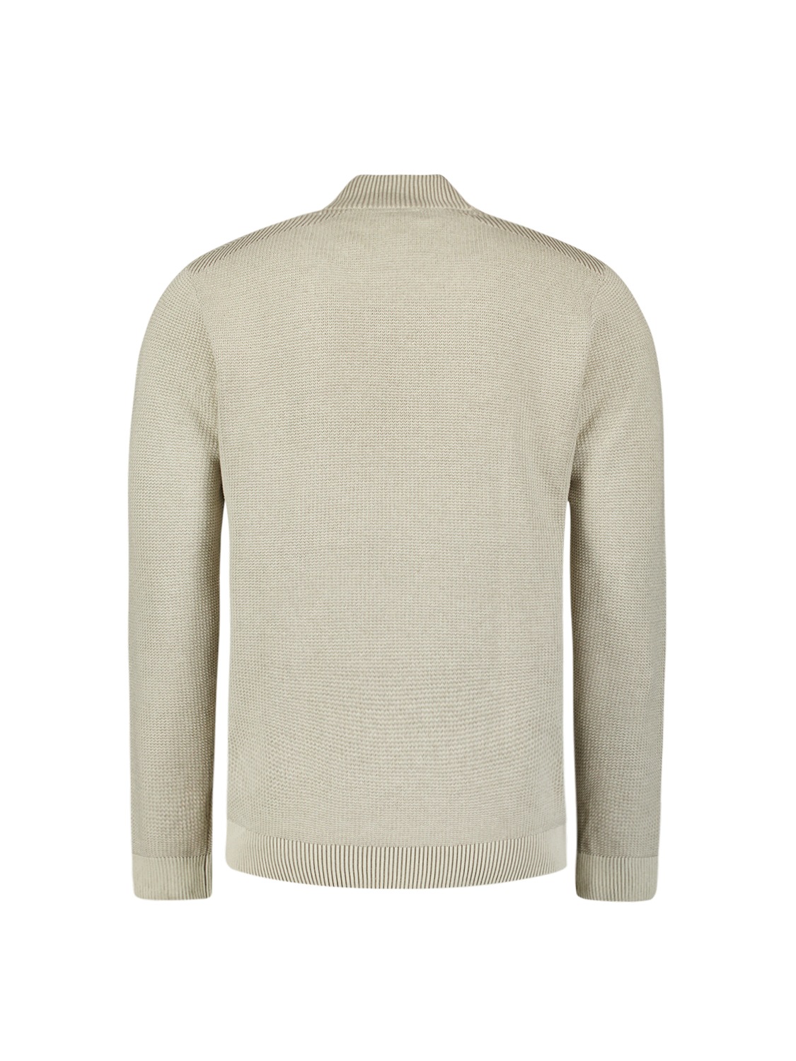 NO EXCESS Stehkragenpullover »No Excess Strukturierter Half-Zip-Pullover«