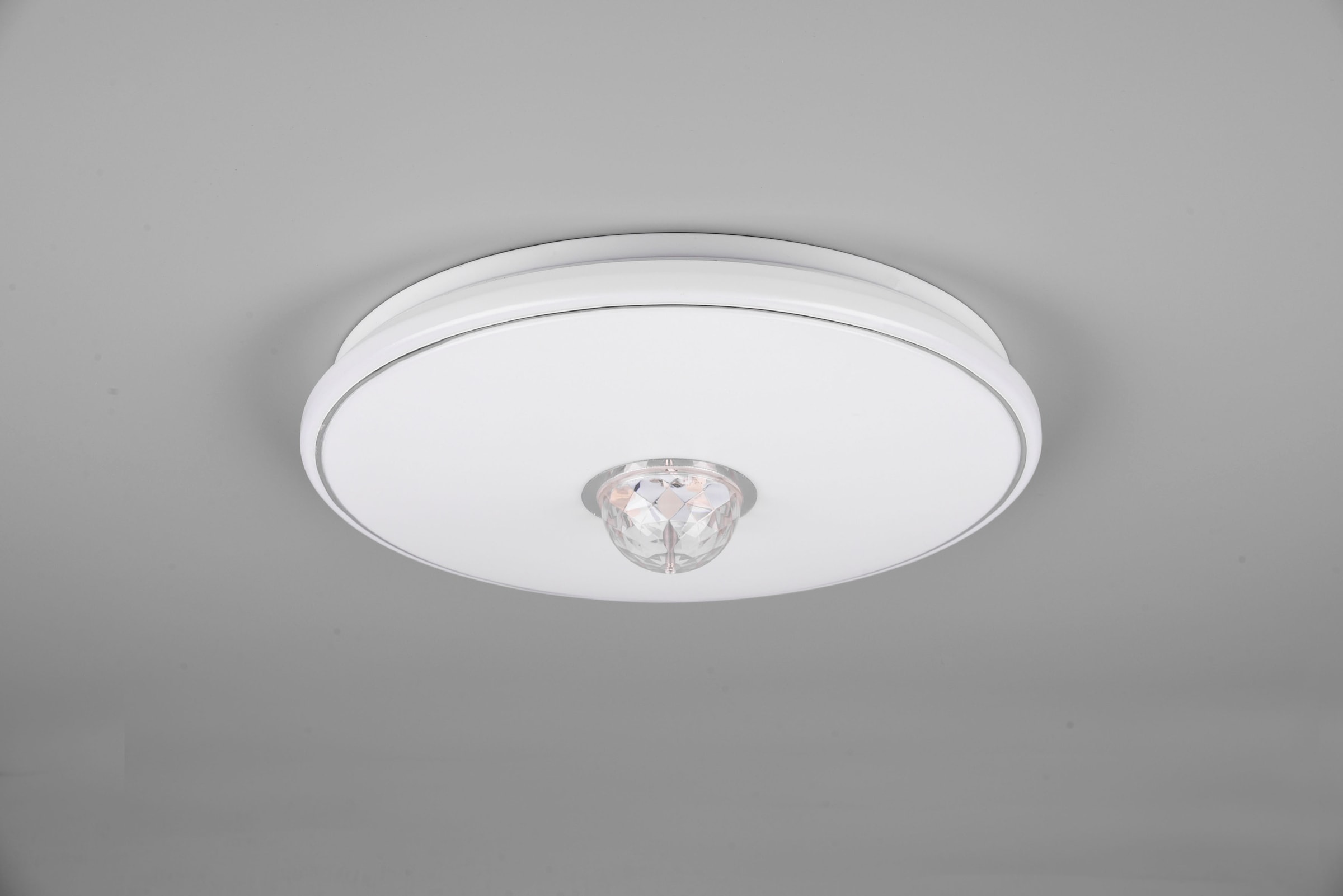 TRIO Leuchten LED Deckenleuchte »Rave«, 1 flammig, Leuchtmittel LED-Board | LED fest integriert, Deckenlampe mit Fernbedienung Farbwechsel RGB 3000K Ø 38cm dimmbar