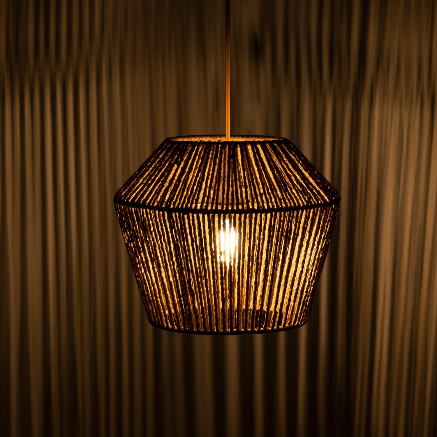 Paco Home Pendelleuchte »Pinto«, 1 flammig, Leuchtmittel E27 | ohne Leuchtmittel, Deckenlampe aus Aluminium und Papier, Ø Schirm ca. 33 cm, Fassung E27