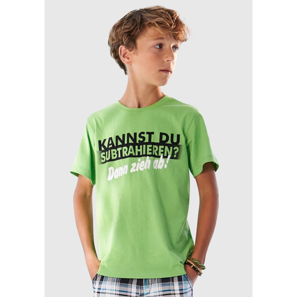 KIDSWORLD T-Shirt »KANNST DU SUBTRAHIEREN?«