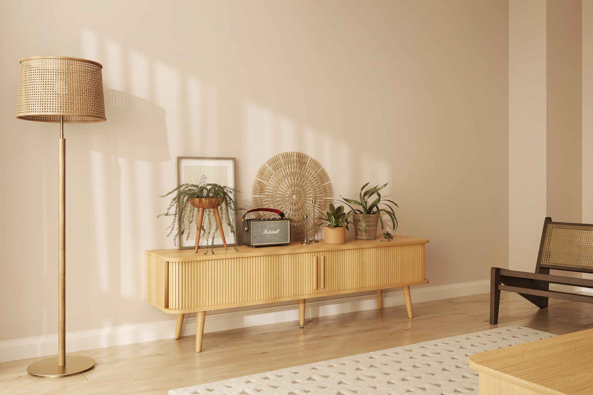Woodman TV-Board »Rove« besonderes Design, in zwei Breiten, mit Eichenholzf günstig online kaufen