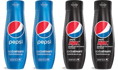 Getränke-Sirup, Pepsi & PepsiMax, (4 Flaschen)