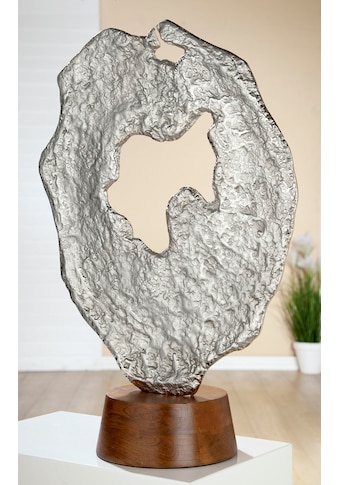 GILDE Dekoobjekt »Skulptur Volante, silber«, (1 St.), Höhe 57 cm, aus Metall, Sockel... kaufen