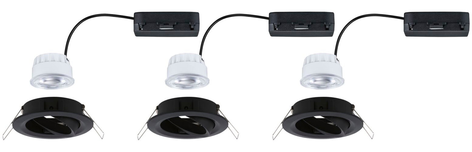Paulmann LED Einbauleuchte »LED Einbauleuchte Nova Coin rund 84mm 50°«, 3 flammig, Leuchtmittel LED-Modul | LED fest integriert