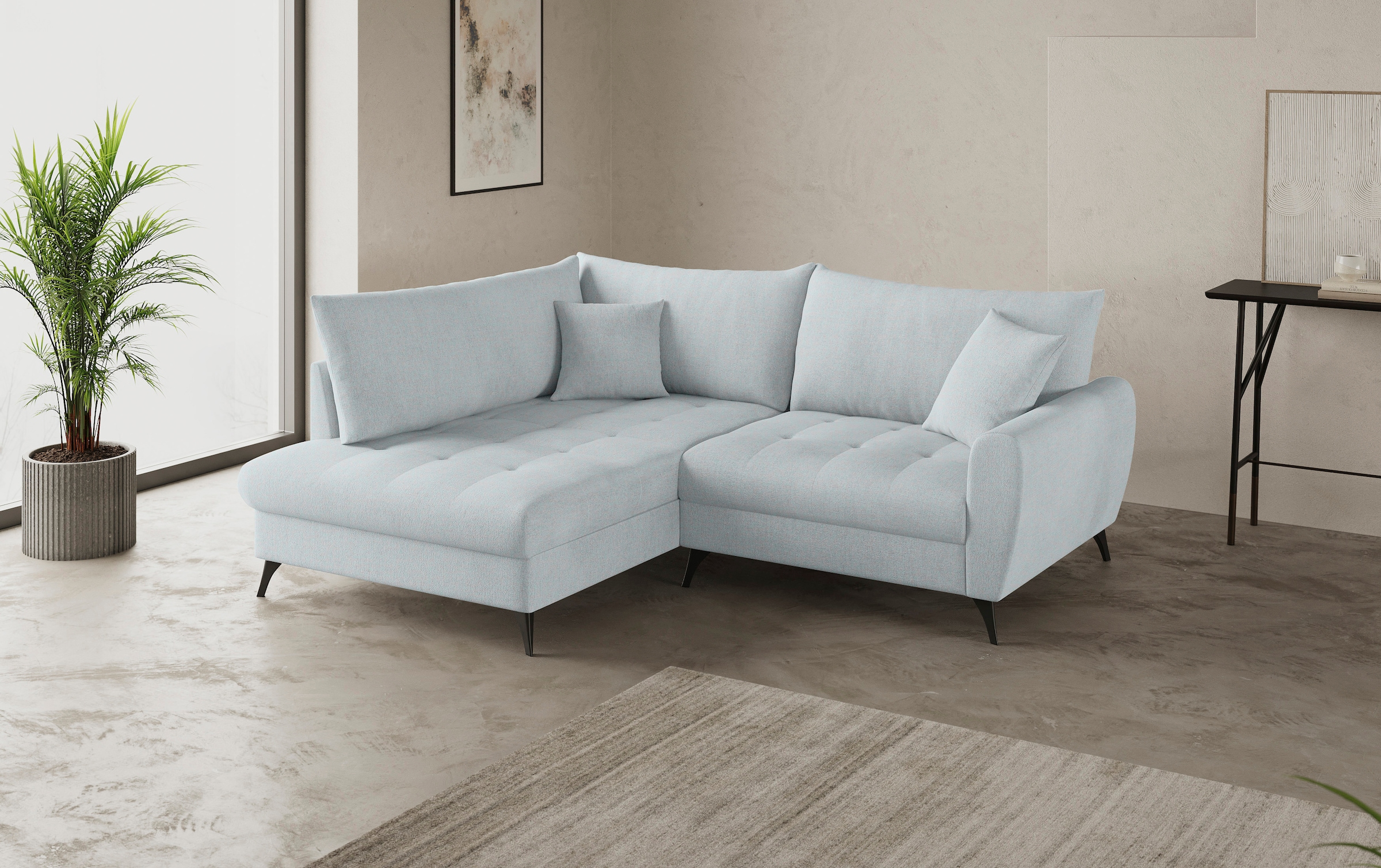 Mr. Couch Ecksofa "Blackburn II, L-Form", Mit Kaltschaumpolsterung bis 140 günstig online kaufen