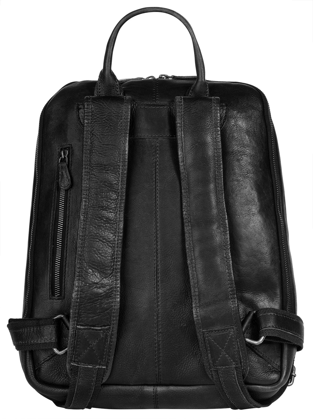 Piké Laptoprucksack, echt Leder, Made in Italy