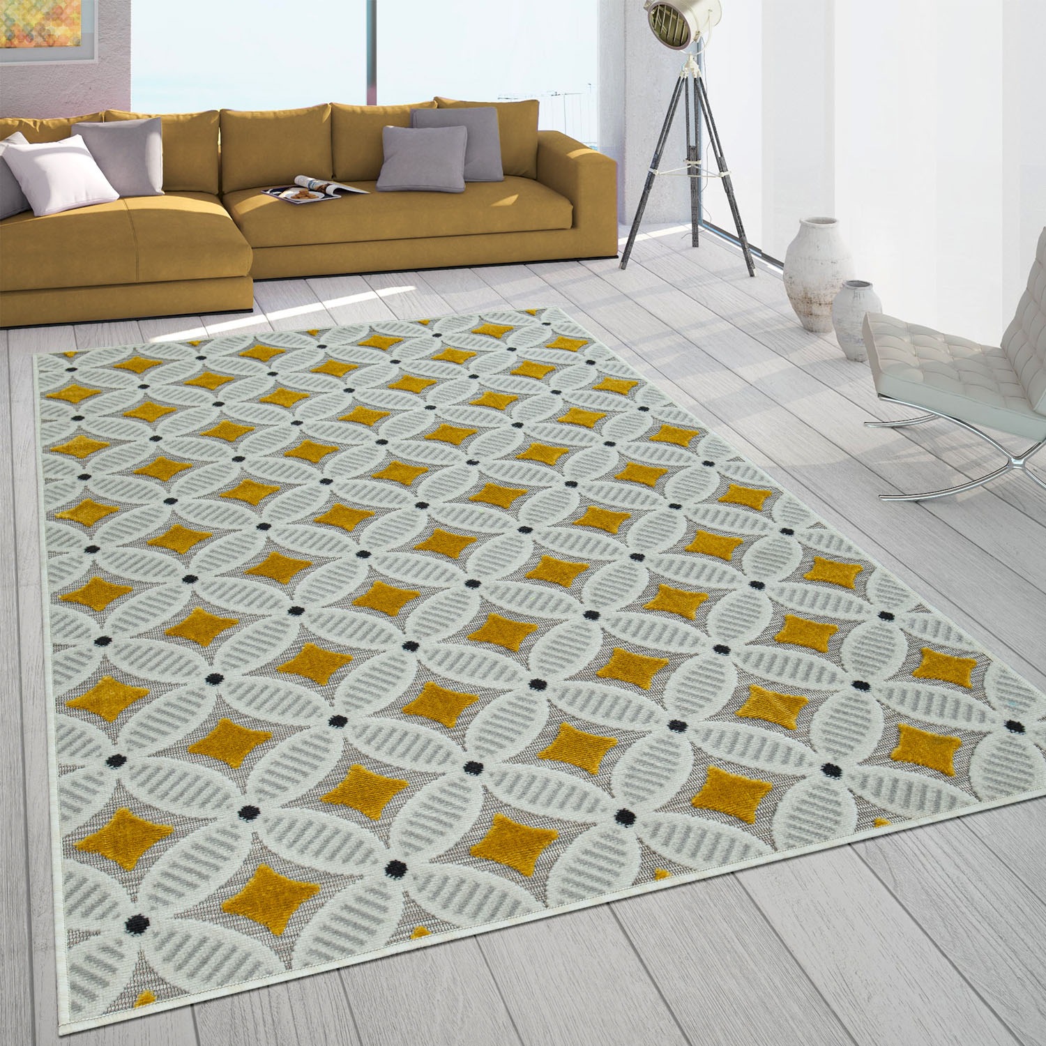 Paco Home Teppich »Charleroi 493«, rechteckig, 3D-Retro Design, In- und Outdoor  geeignet auf Raten kaufen