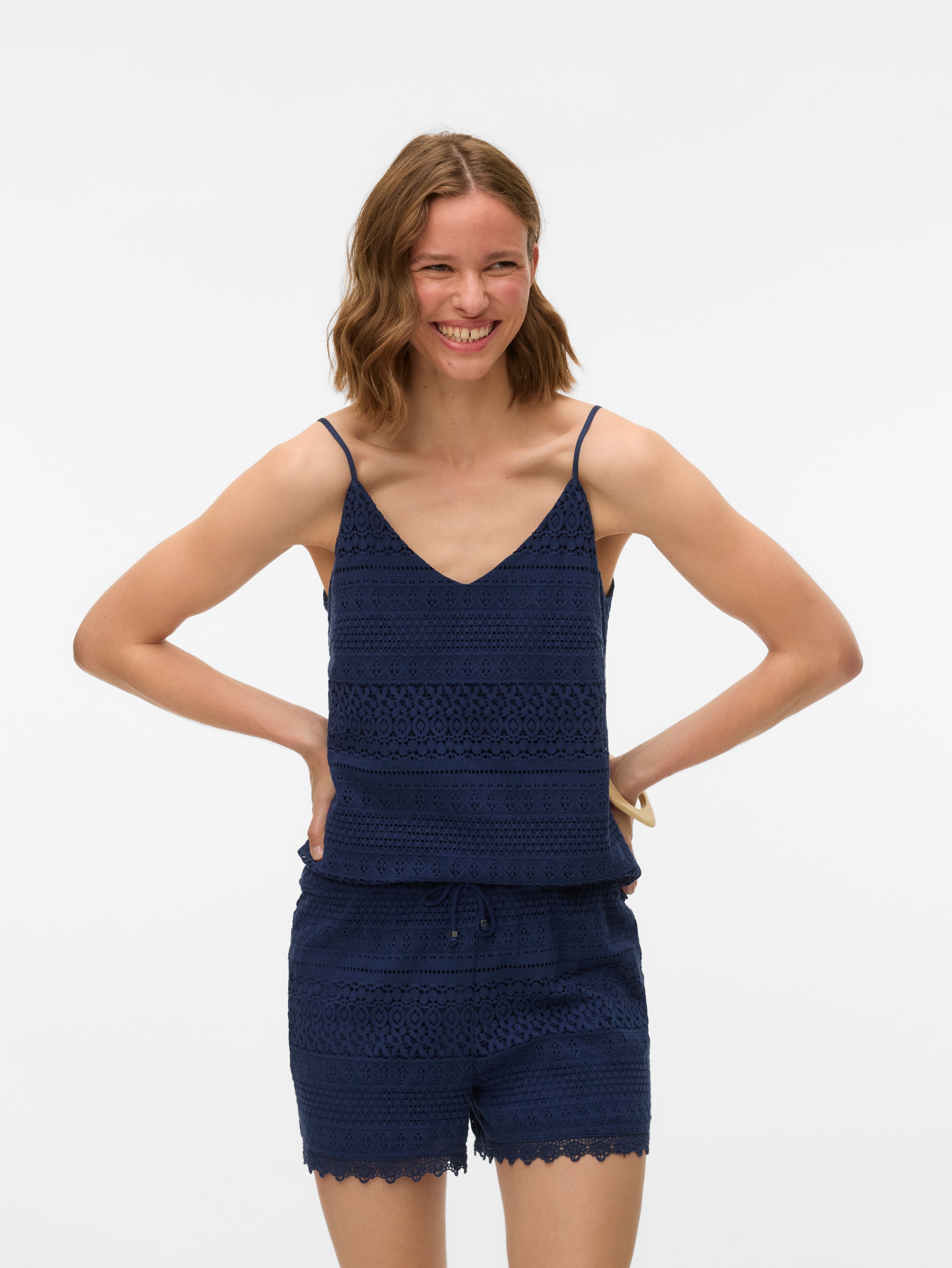 Vero Moda Spaghettitop »VMHONEY LACE SINGLET WVN«