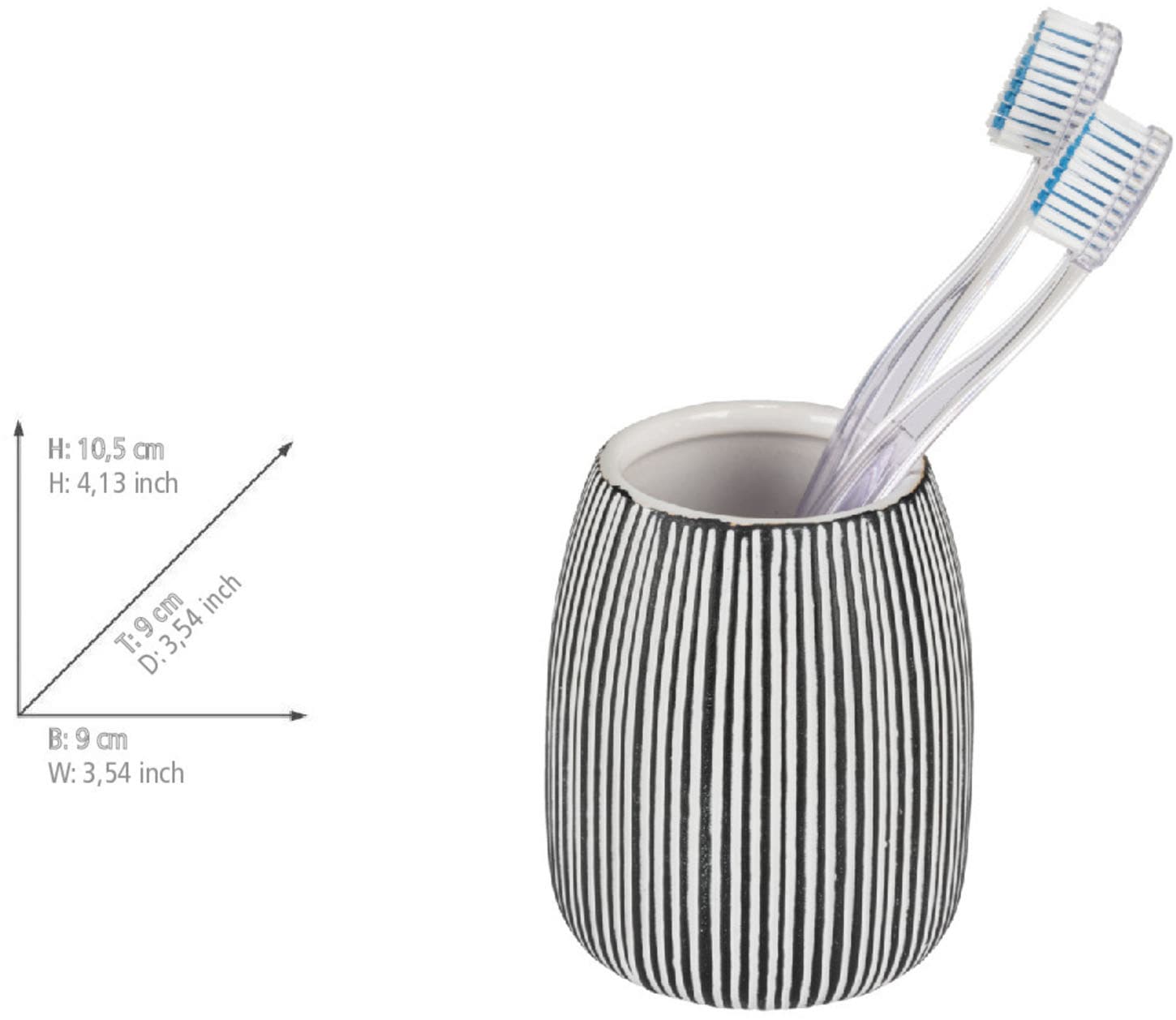 WENKO Seifenspender »Pascoli« Bad-Accessoire Set, strukturierte Oberfläche mit Goldakzenten, Keramik