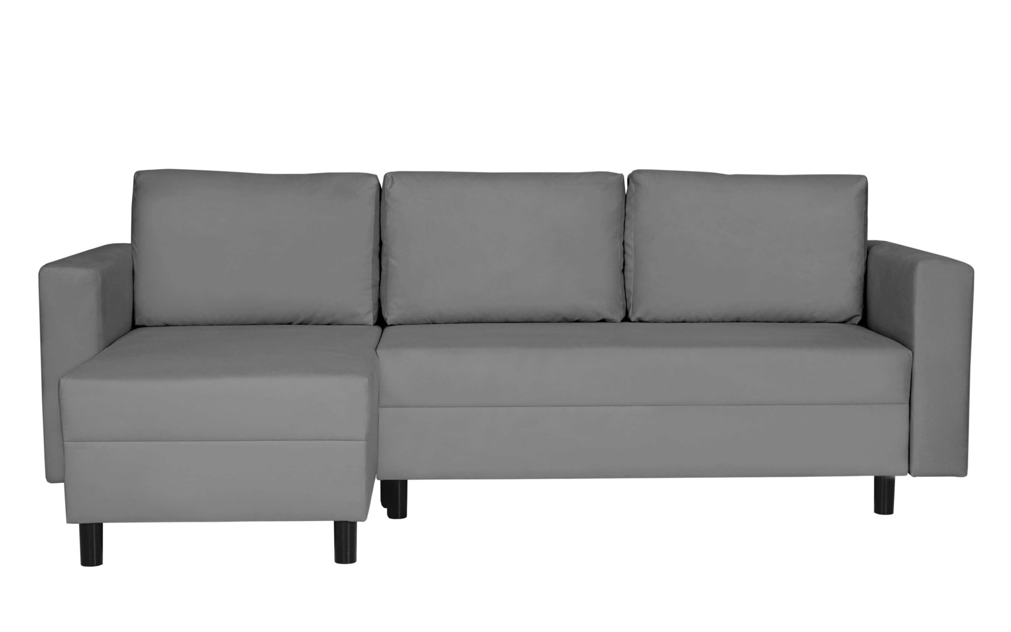 INOSIGN Ecksofa »GLENOE Schlafsofa mit Bettkasten, Recamiere beidseitig montierbar«, L-Form, Maße B/T/H: 230/135/84,5 cm, Velvet & Struktur weich