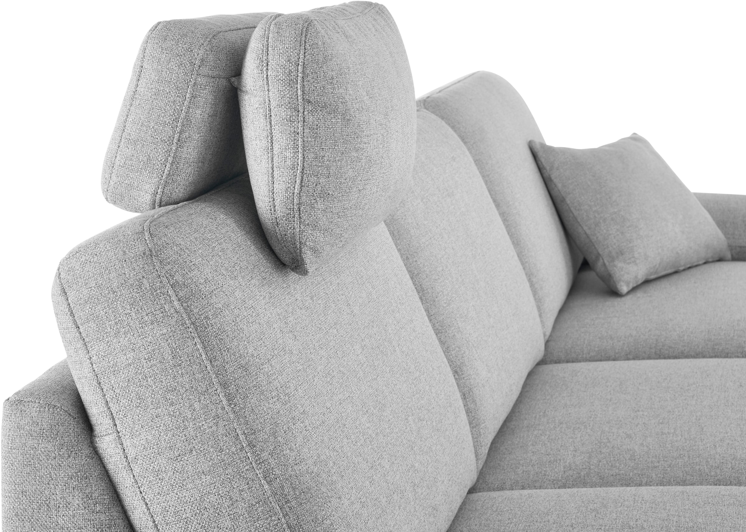 3C Candy Ecksofa »Mainau L-Form«, Relaxfunktion im 1,5-Sitzer, motorische Schlaffunktion in Longchair