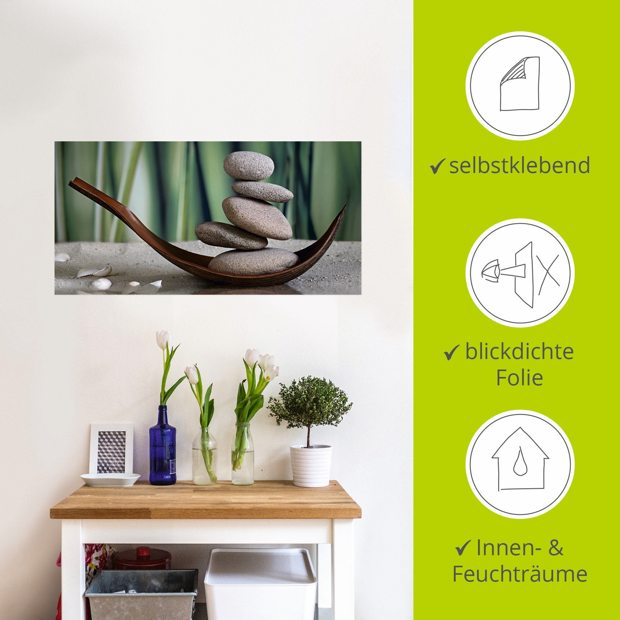 Artland Wandbild »Gleichgewicht«, Zen, (1 St.), als Leinwandbild, Poster, Wandaufkleber in verschied. Größen