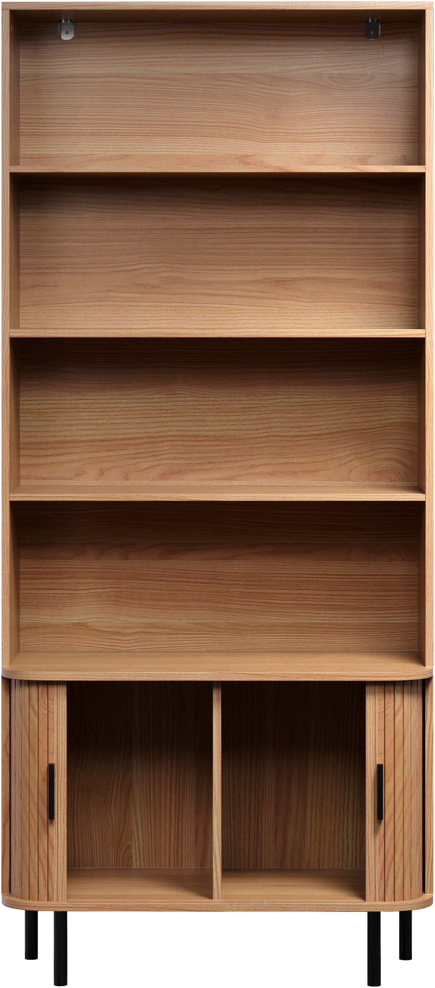 INOSIGN Bücherregal »Ronda«, (1 St.), Standregal mit Schiebetüren - Maße (B/T/H) 80/40/172 cm