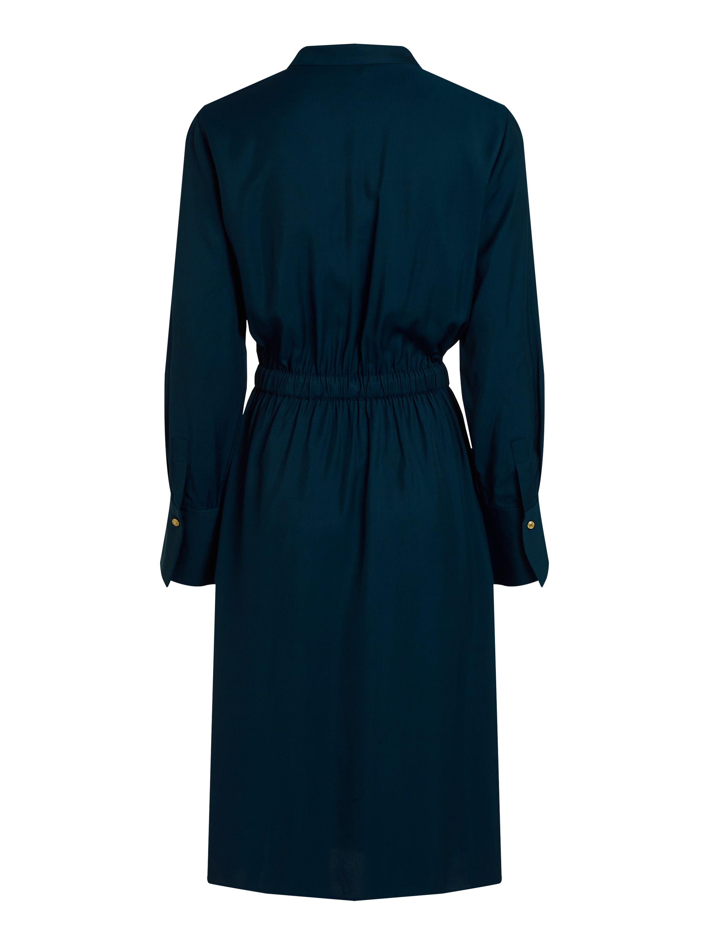Tommy Hilfiger Blusenkleid »SOFT VIS COLARLESS SHIRT DRESS«, mit Bindeband