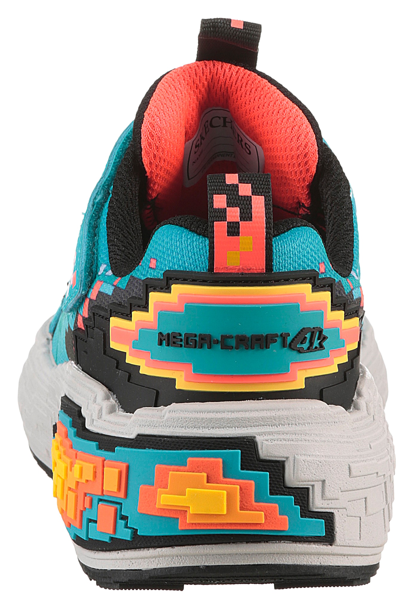 Skechers Sneaker »MEGA-CRAFT 4K«  , Klettschuh im coolen Pixel-Look, Größenschablone zum Download