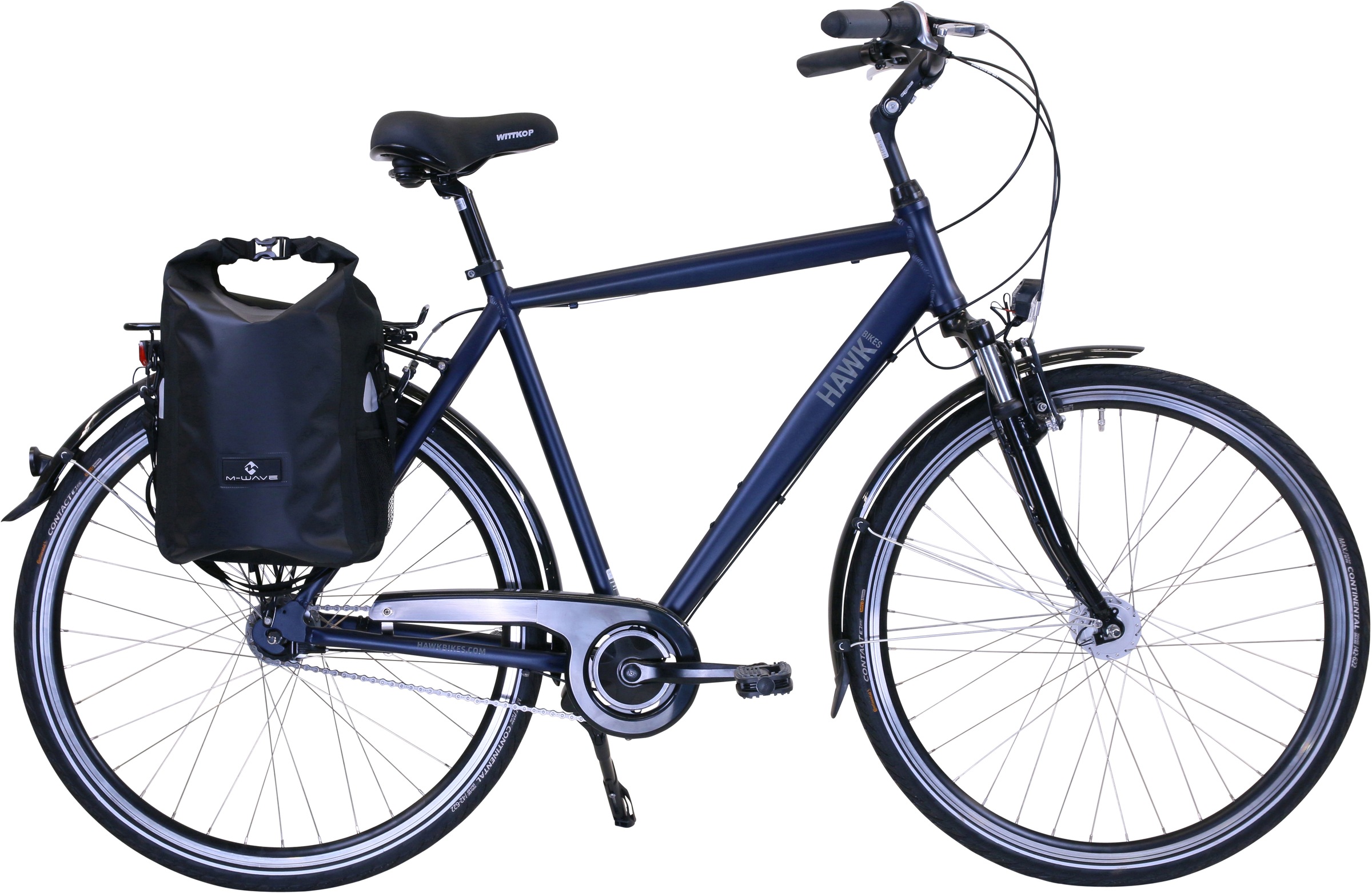 Bild von HAWK Bikes Cityrad »Citytrek Gent Deluxe Plus Ocean Blue«, 7 Gang, Shimano, Nexus Schaltwerk, für Herren