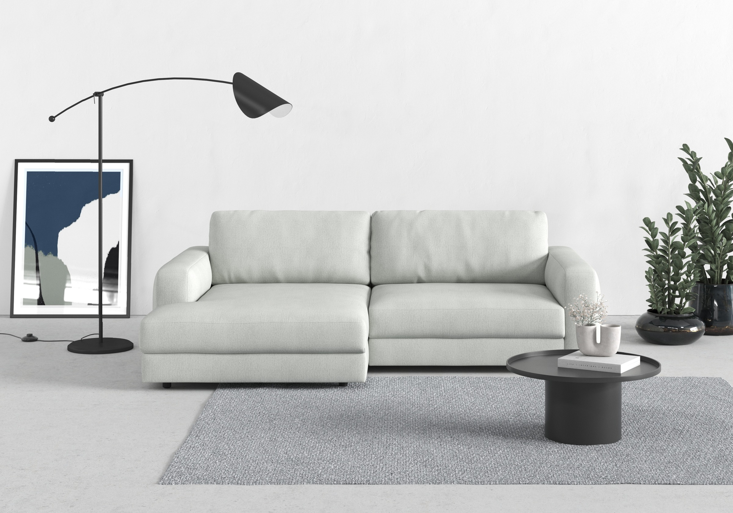 TRENDMANUFAKTUR Ecksofa »Bourbon, Designsofa mit tollem Sitzkomfort, L-Form günstig online kaufen