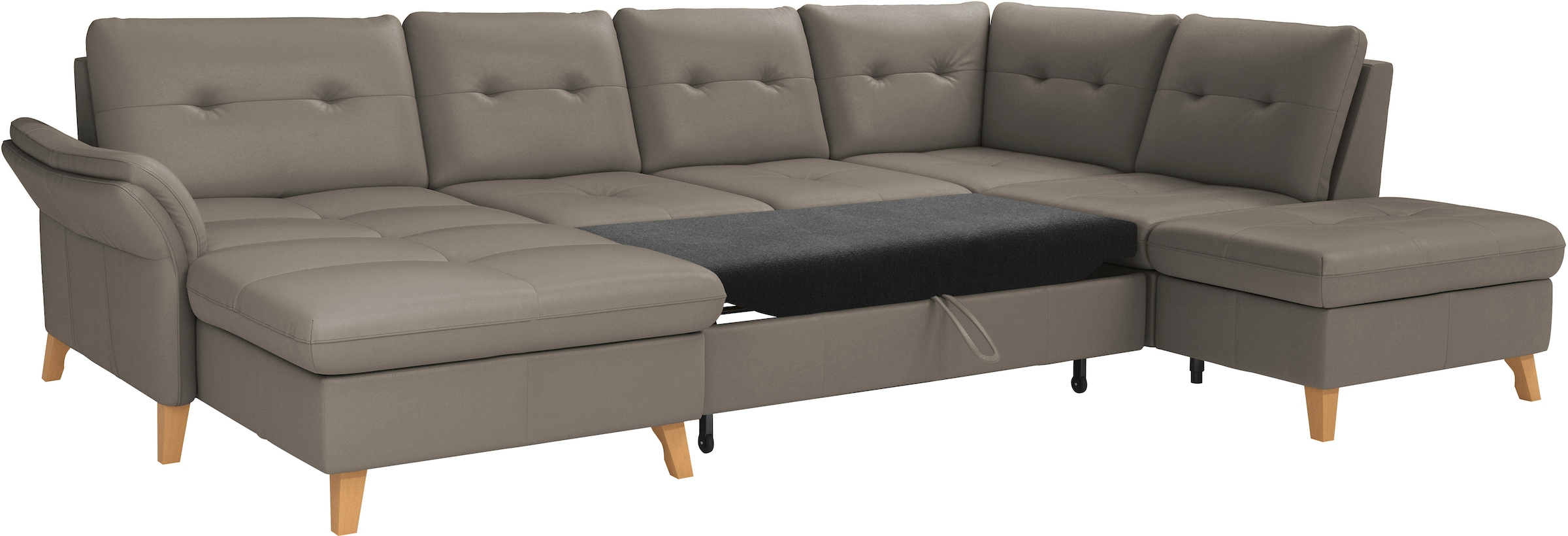 sit&more Wohnlandschaft »Göteborg«, inkl. Sitztiefenverstellung, wahlweise mit Bettfunktion & Bettkasten
