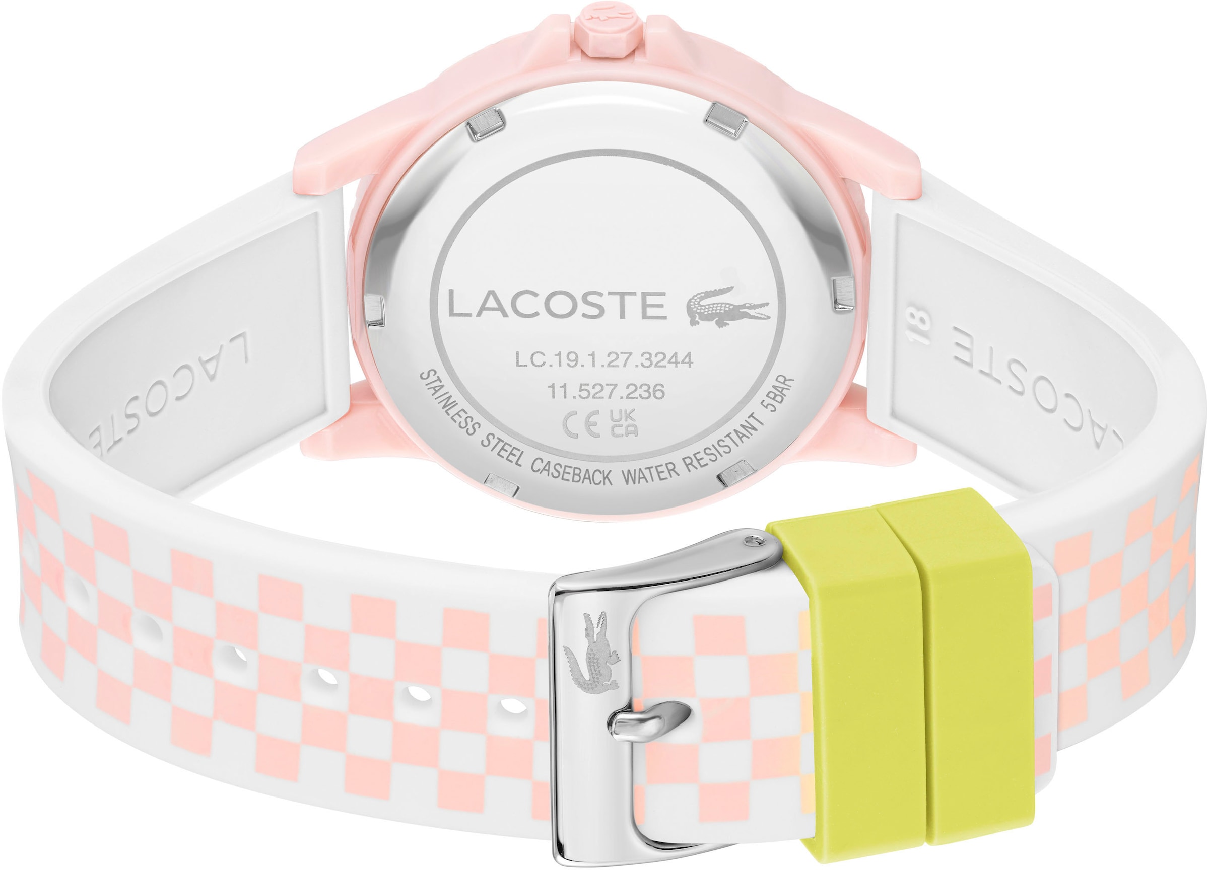 Lacoste Quarzuhr »RIDER«, Armbanduhr, Kinderuhr, analog, Silikonarmband, Geschenkidee