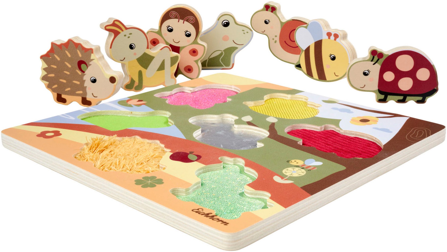 Eichhorn Steckpuzzle »Fühlpuzzle mit Stoff«, FSC® - schützt Wald - weltweit
