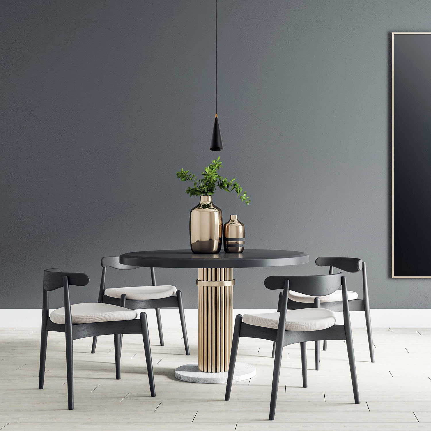 Paco Home Pendelleuchte »ROLLINA«, Leuchtmittel GU10 | ohne Leuchtmittel, Hängeleuchte Esszimmer Küchenlampe Metall Industrial Design GU10