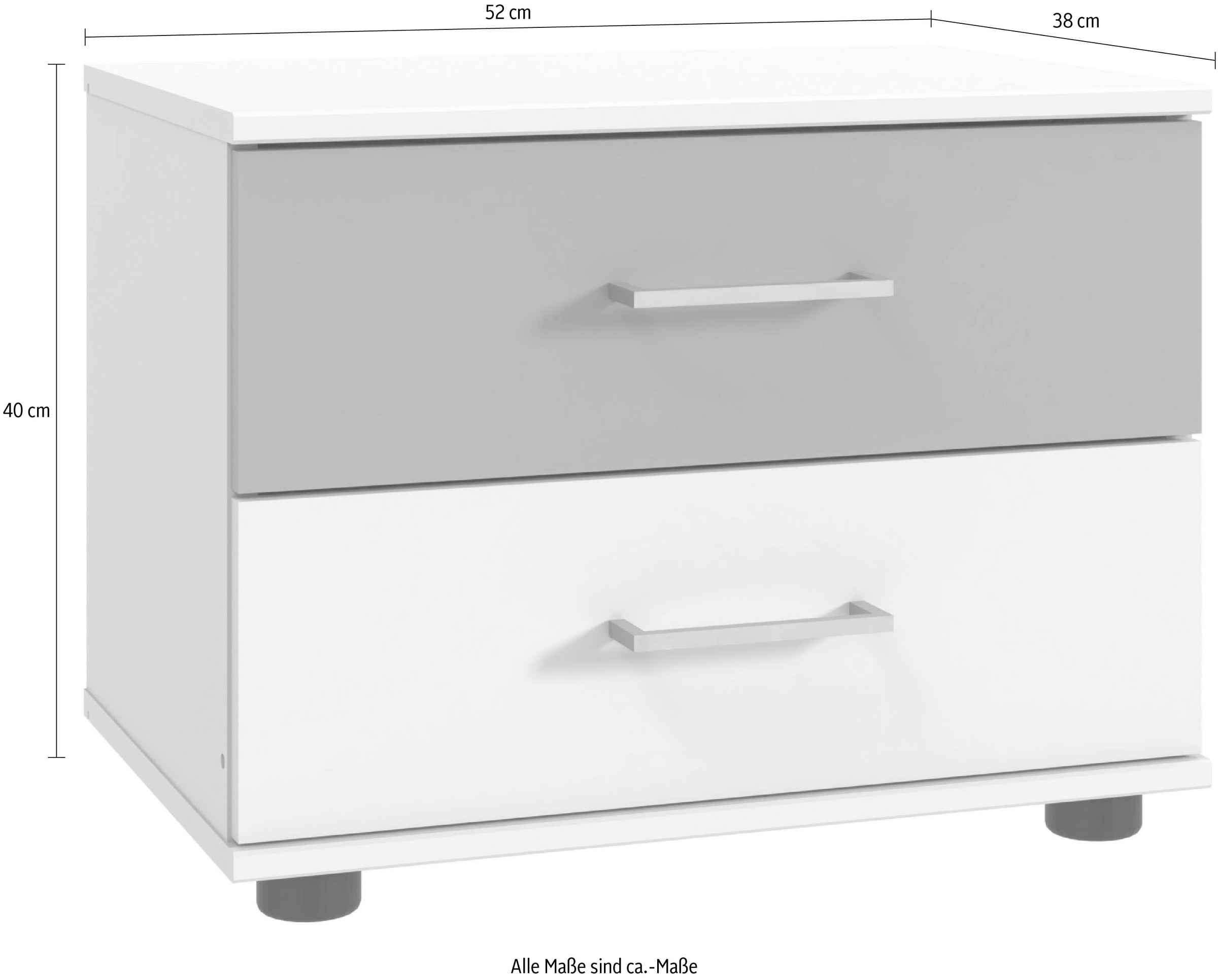 Wimex Nachtkommode »Taiga«, mit 2 Schubladen, 52cm breit