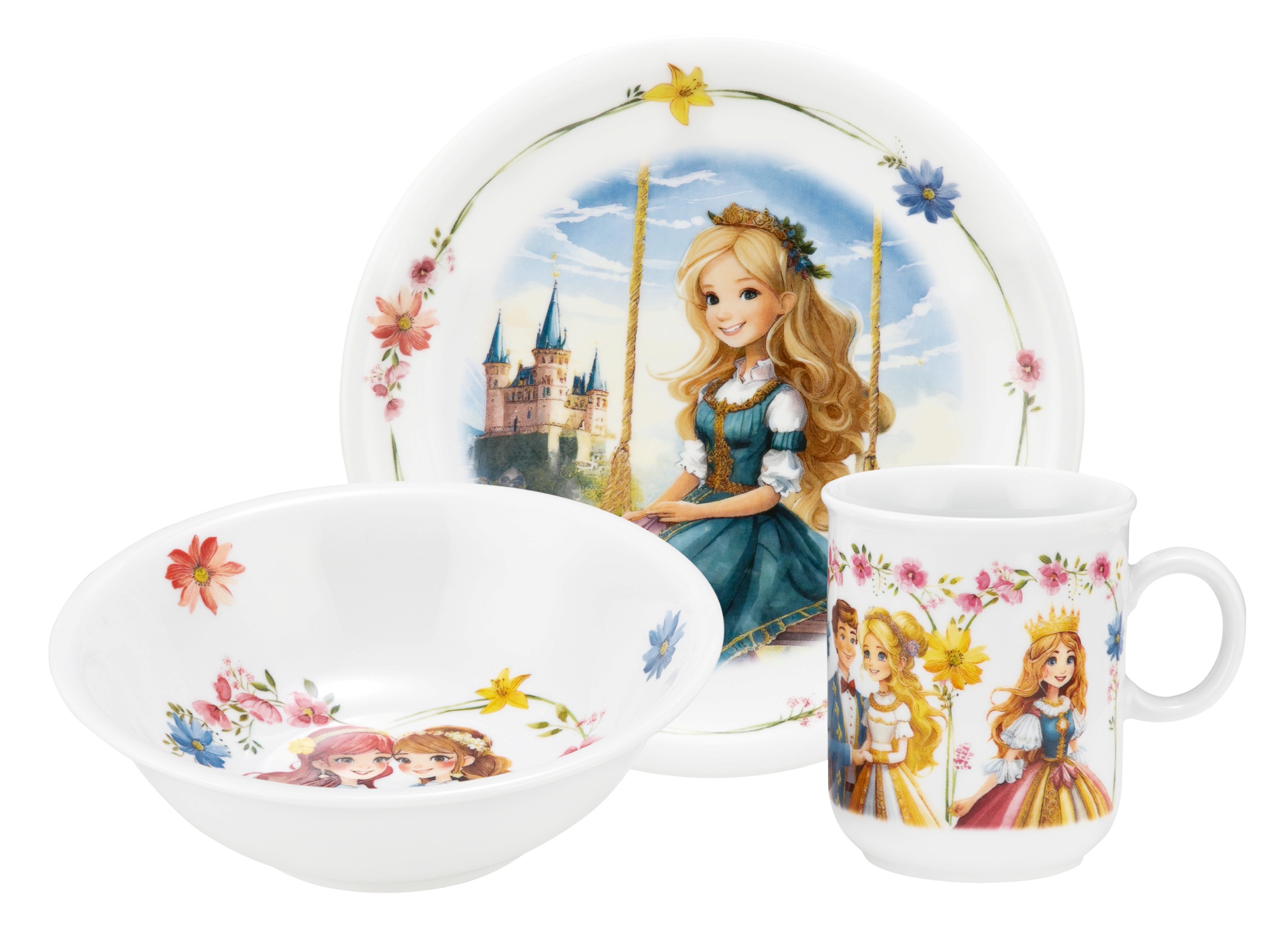 Seltmann Weiden Kindergeschirr-Set »Compact Prinzessin, Kinder-Set 3-teilig günstig online kaufen
